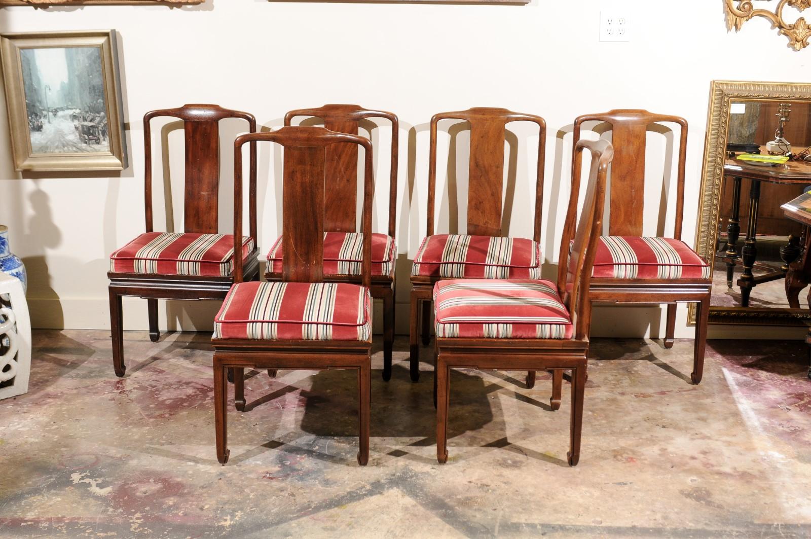 American Set of Six Chinese Ming Style Chairs