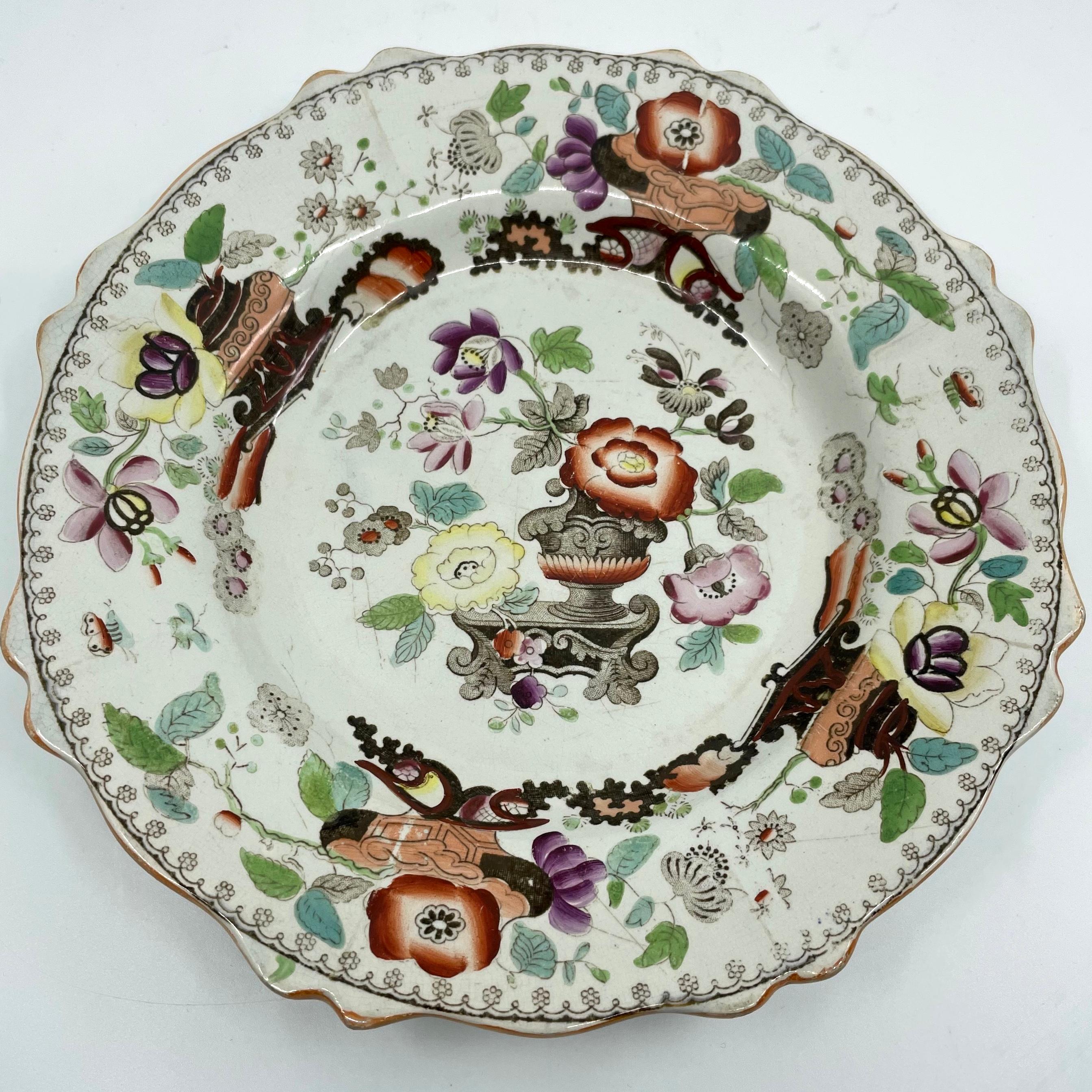 Set of Six Chinoiserie Plates In Good Condition In New York, NY