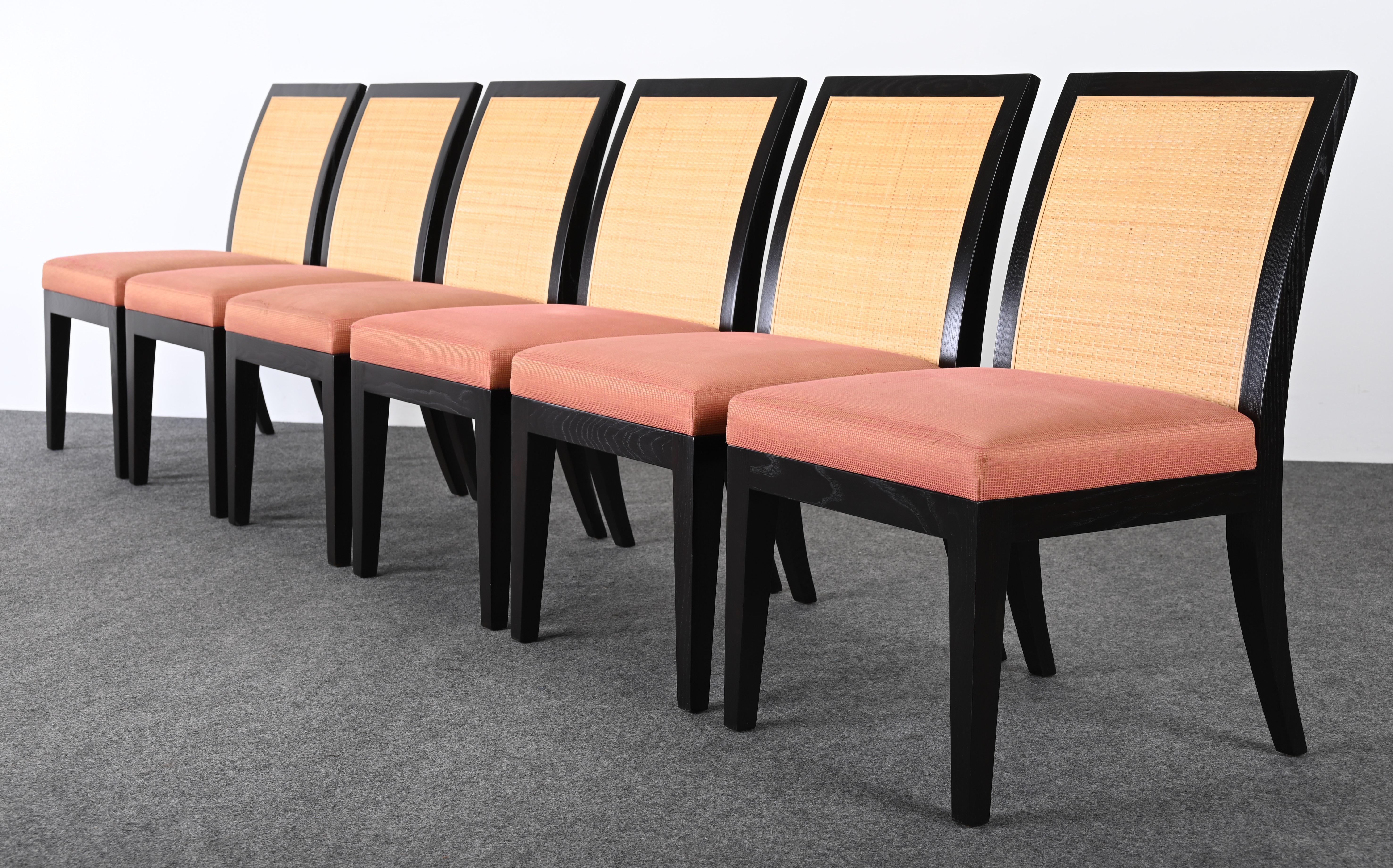 Modern Set of Six Christian Liaigre Dining Chairs, 20th Century For Sale