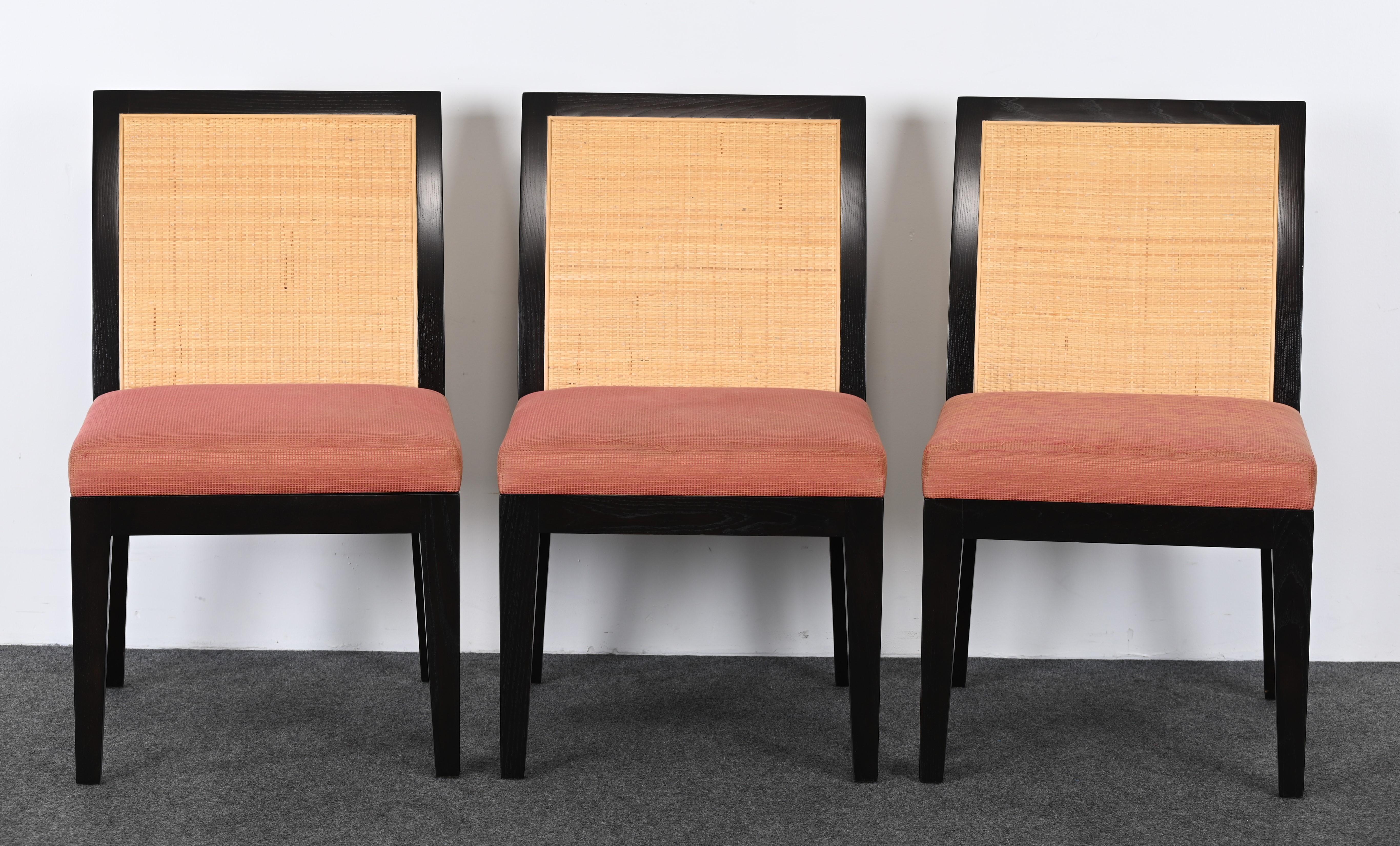 French Set of Six Christian Liaigre Dining Chairs, 20th Century For Sale