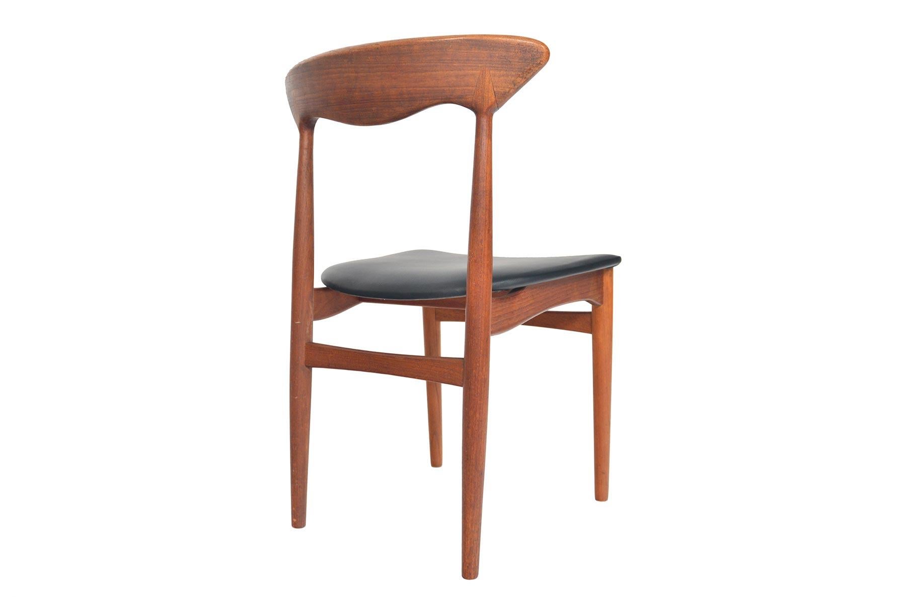 20th Century Set of Six Christian Linneberg Danish Modern Midcentury Dining Chairs in Teak