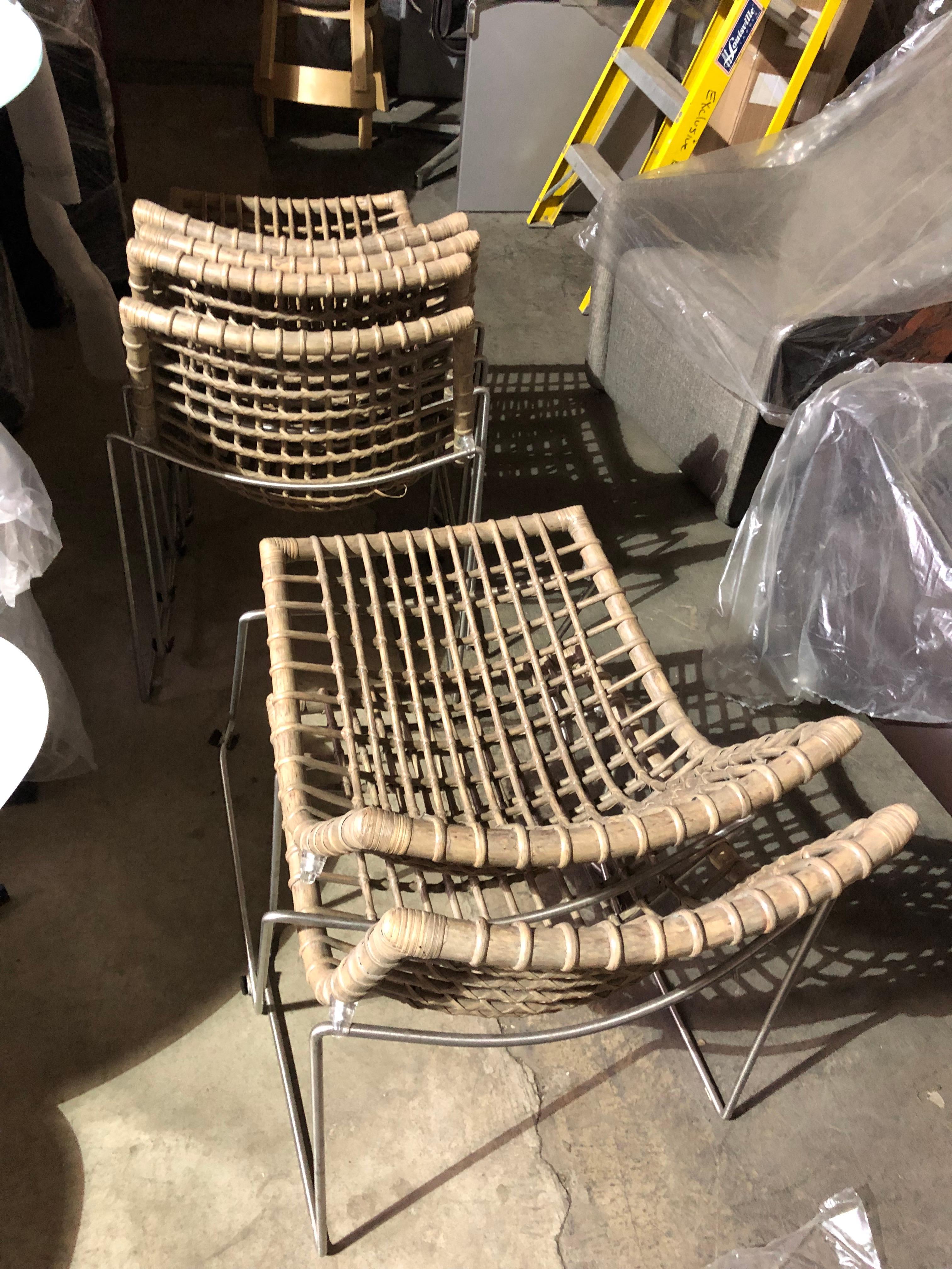 Set of Six Chyllium Stackable Chairs by Bonacina Pierantonio 6