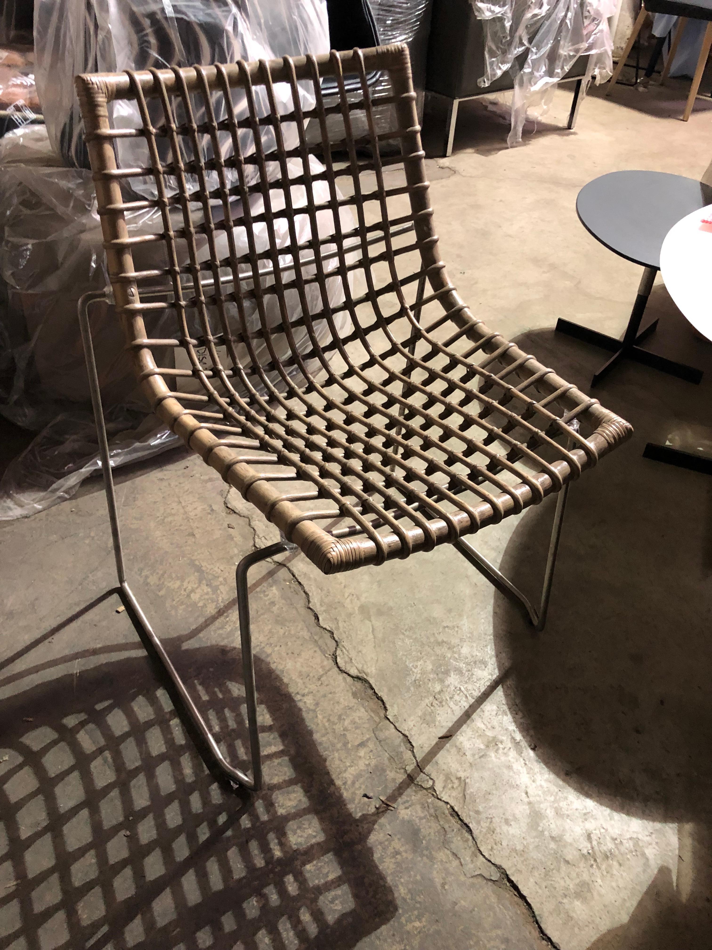 Set of Six Chyllium Stackable Chairs by Bonacina Pierantonio In Good Condition In New York, NY