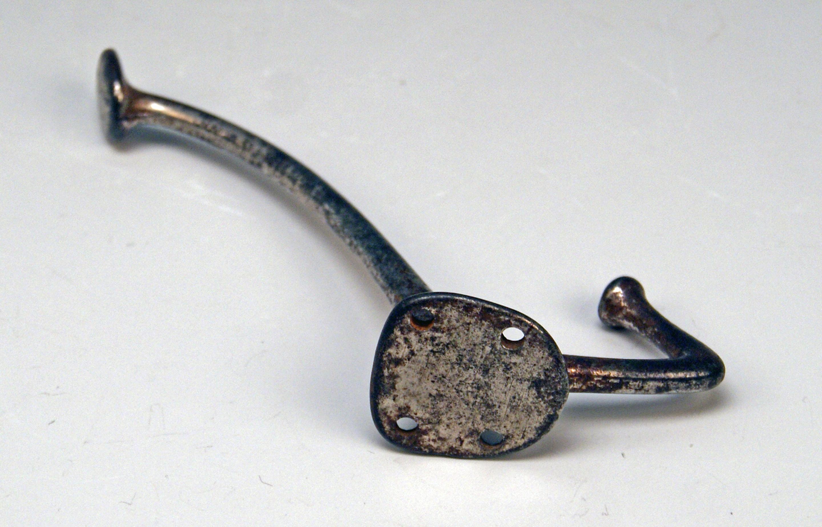 Early 20th Century Set of Six Coat Hooks Designed by Adolf Loos Café Capua Vienna, Austria, 1913