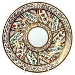 Set of Six Colorful Derby Porcelain Dishes Made in England, Circa 1810
