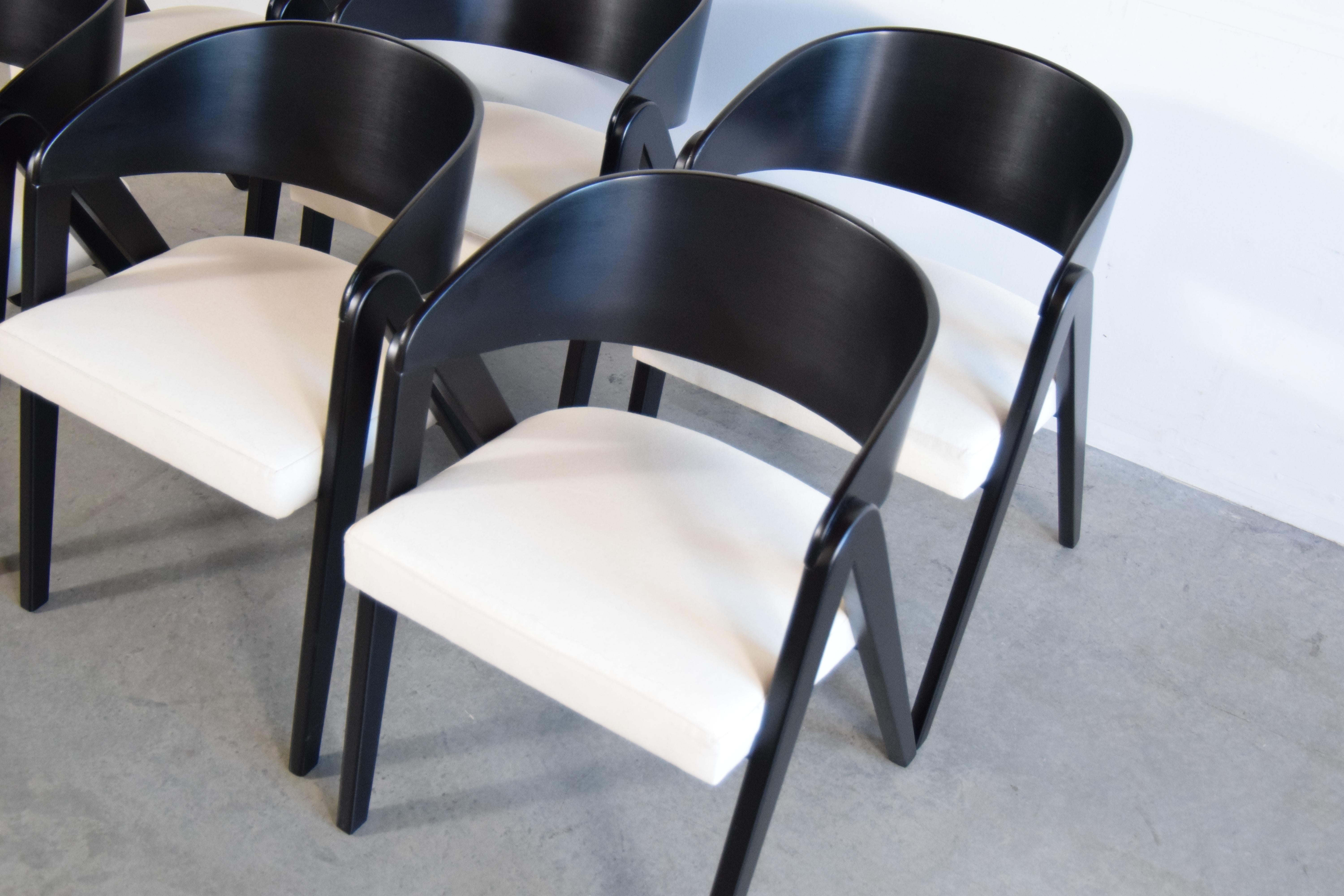 Set of Six Compass Chairs by Allan Gould, circa 1948 For Sale 2