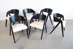 Set of Six Compass Chairs by Allan Gould, circa 1948