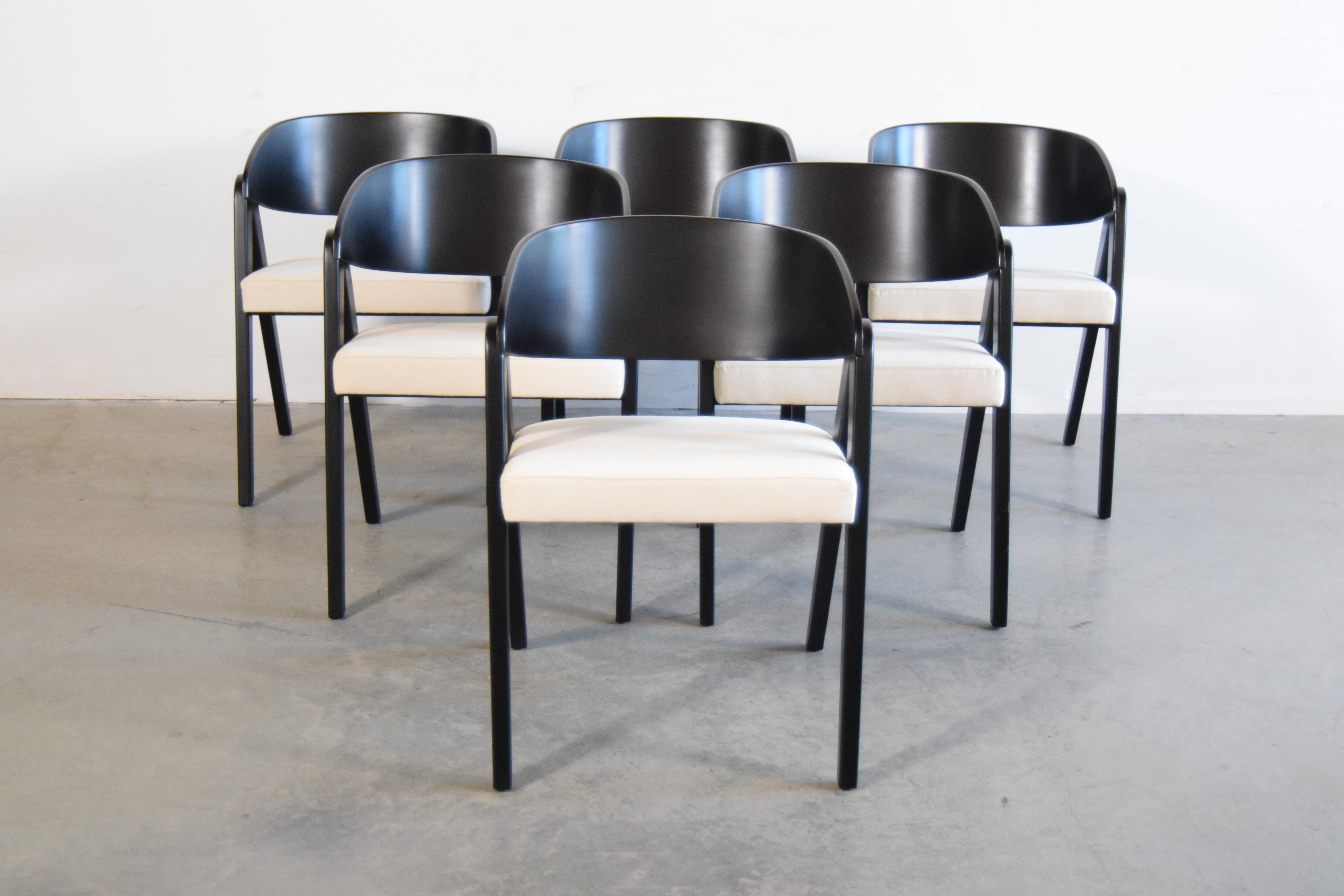 Set of Six Compass Chairs by Allan Gould, circa 1948 In Good Condition For Sale In Providence, RI