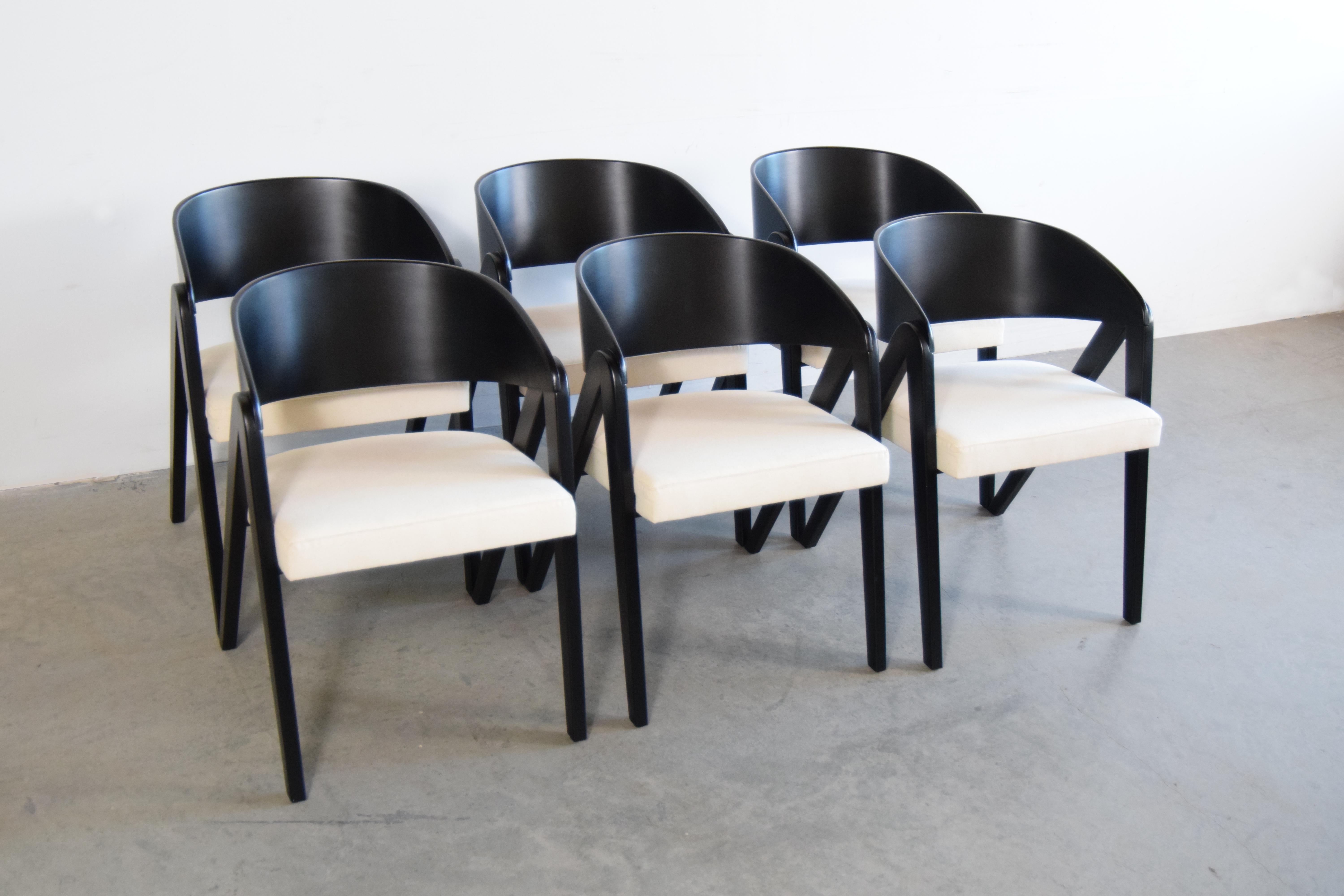20th Century Set of Six Compass Chairs by Allan Gould, circa 1948 For Sale