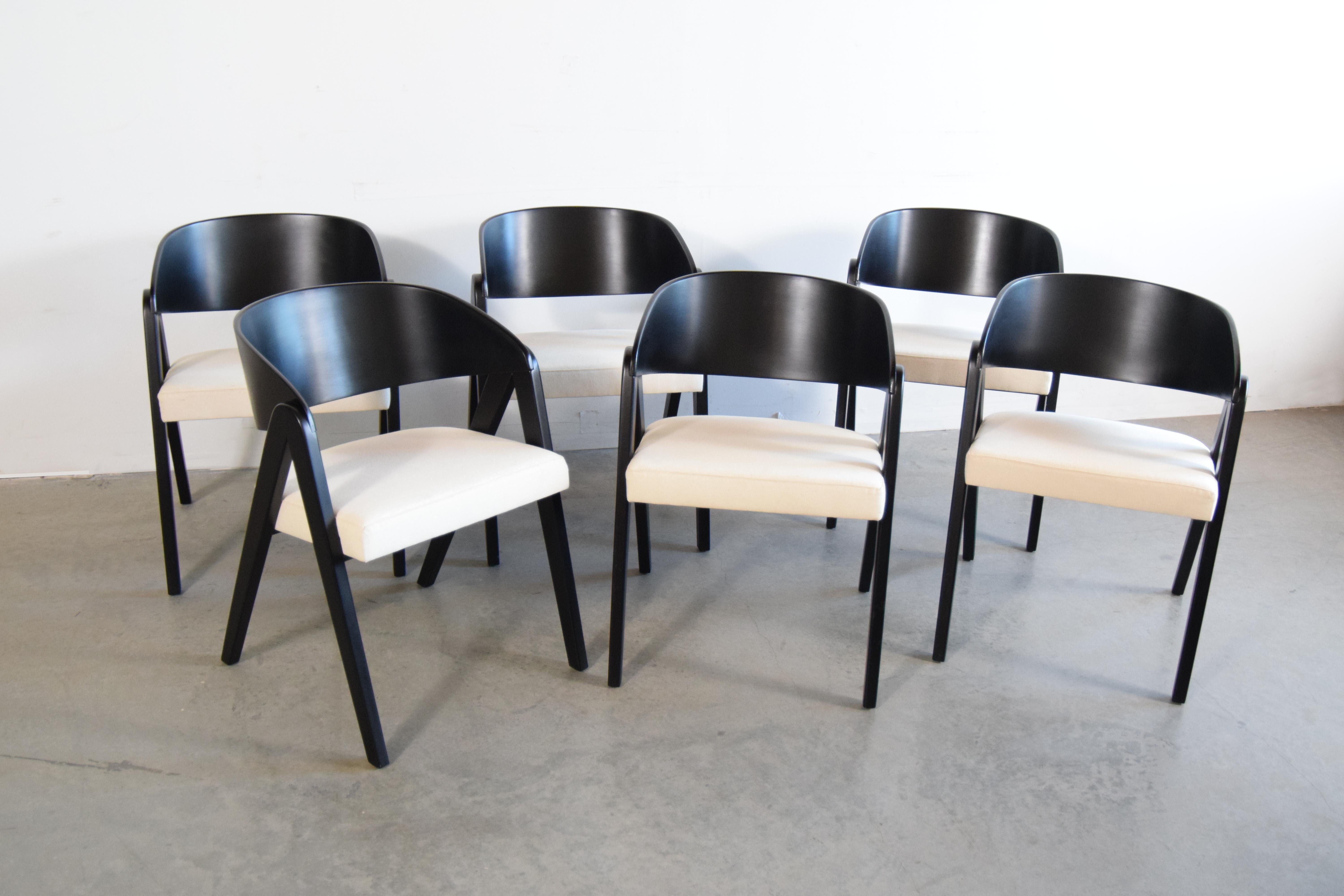 Set of Six Compass Chairs by Allan Gould, circa 1948 For Sale 1