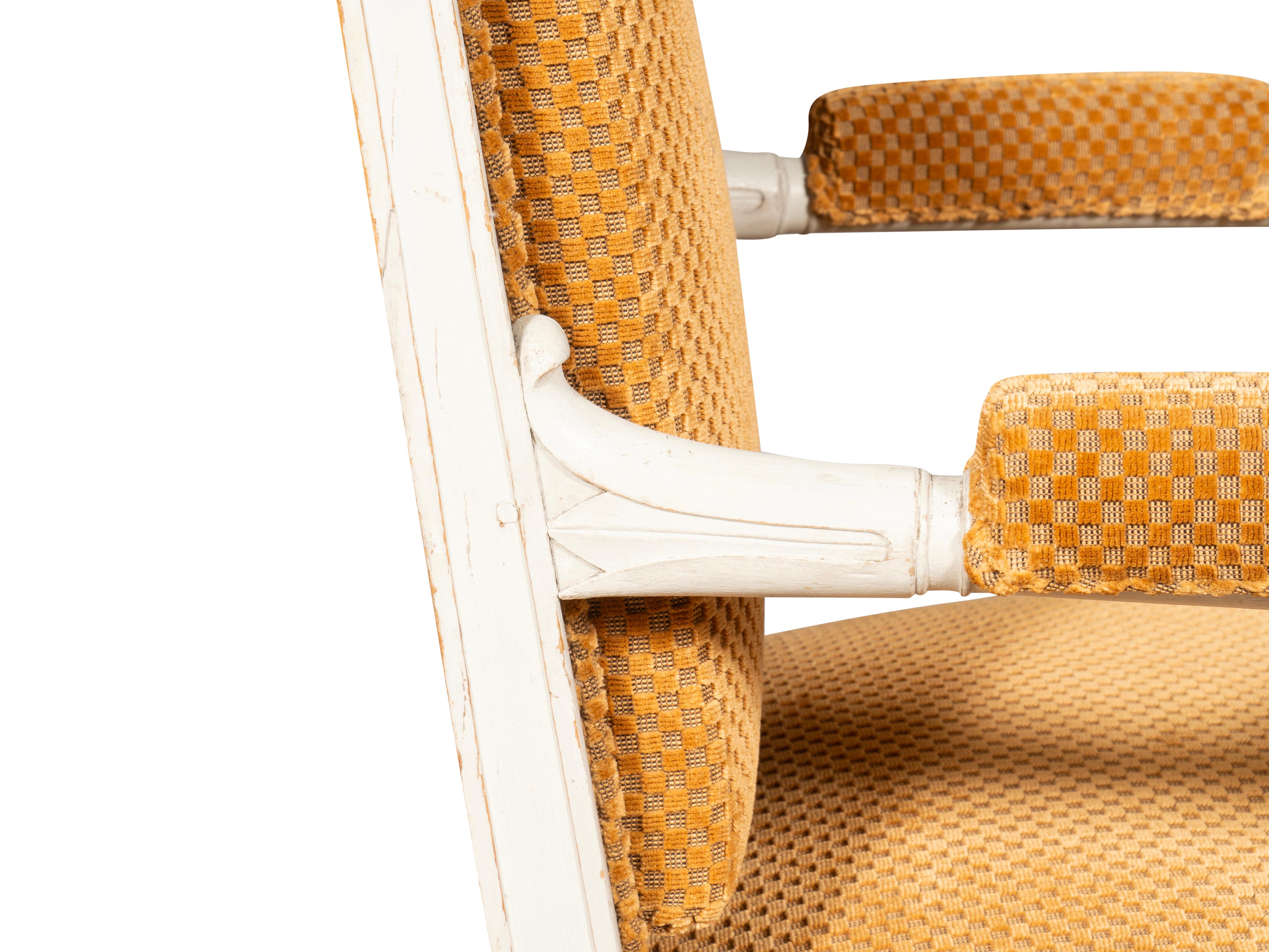 Ensemble de six fauteuils peints de style Consulat en vente 3
