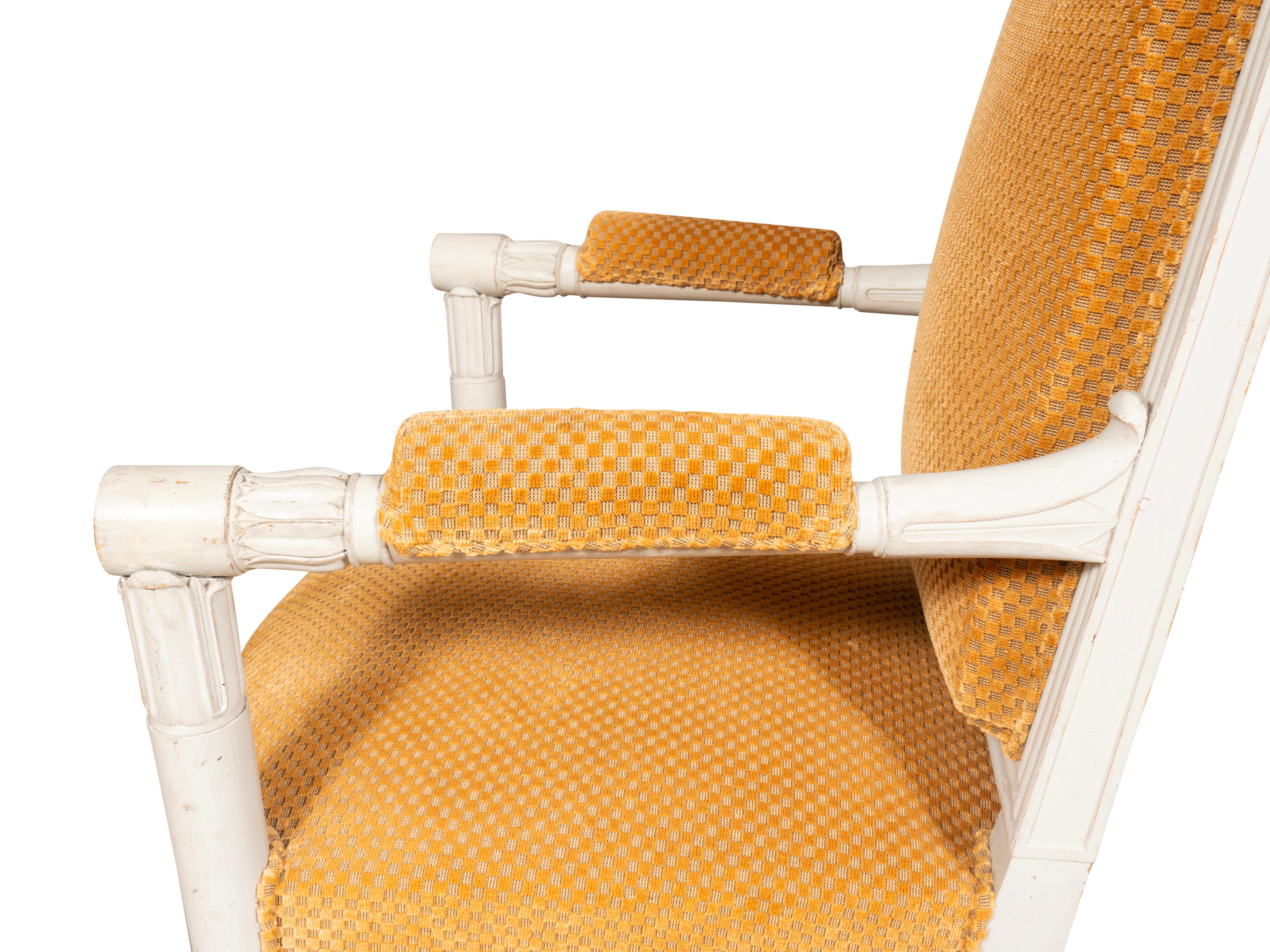Ensemble de six fauteuils peints de style Consulat en vente 4