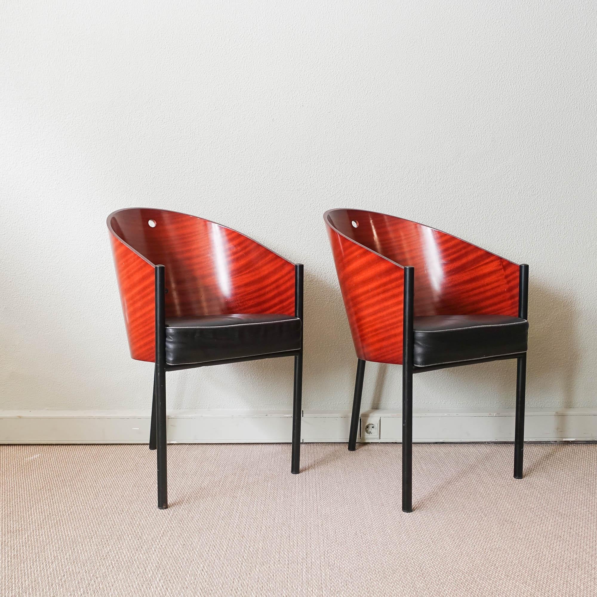 Set of Six Costes Chairs by Philippe Starck for Driade, 1981 For Sale 5