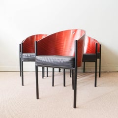 Set of Six Costes Chairs by Philippe Starck for Driade, 1981