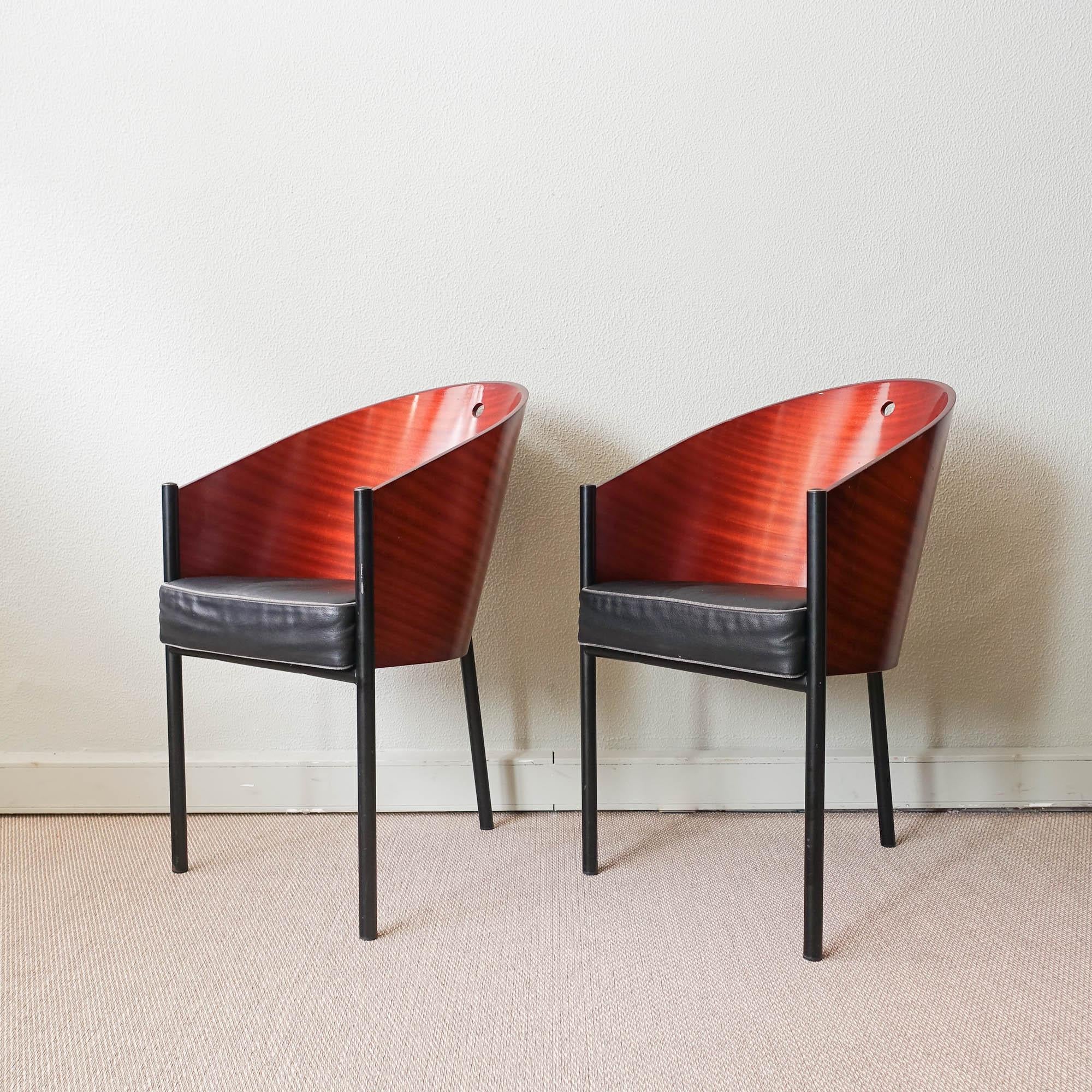 Fin du 20e siècle Ensemble de six chaises Costes de Philippe Starck pour Driade, 1981 en vente