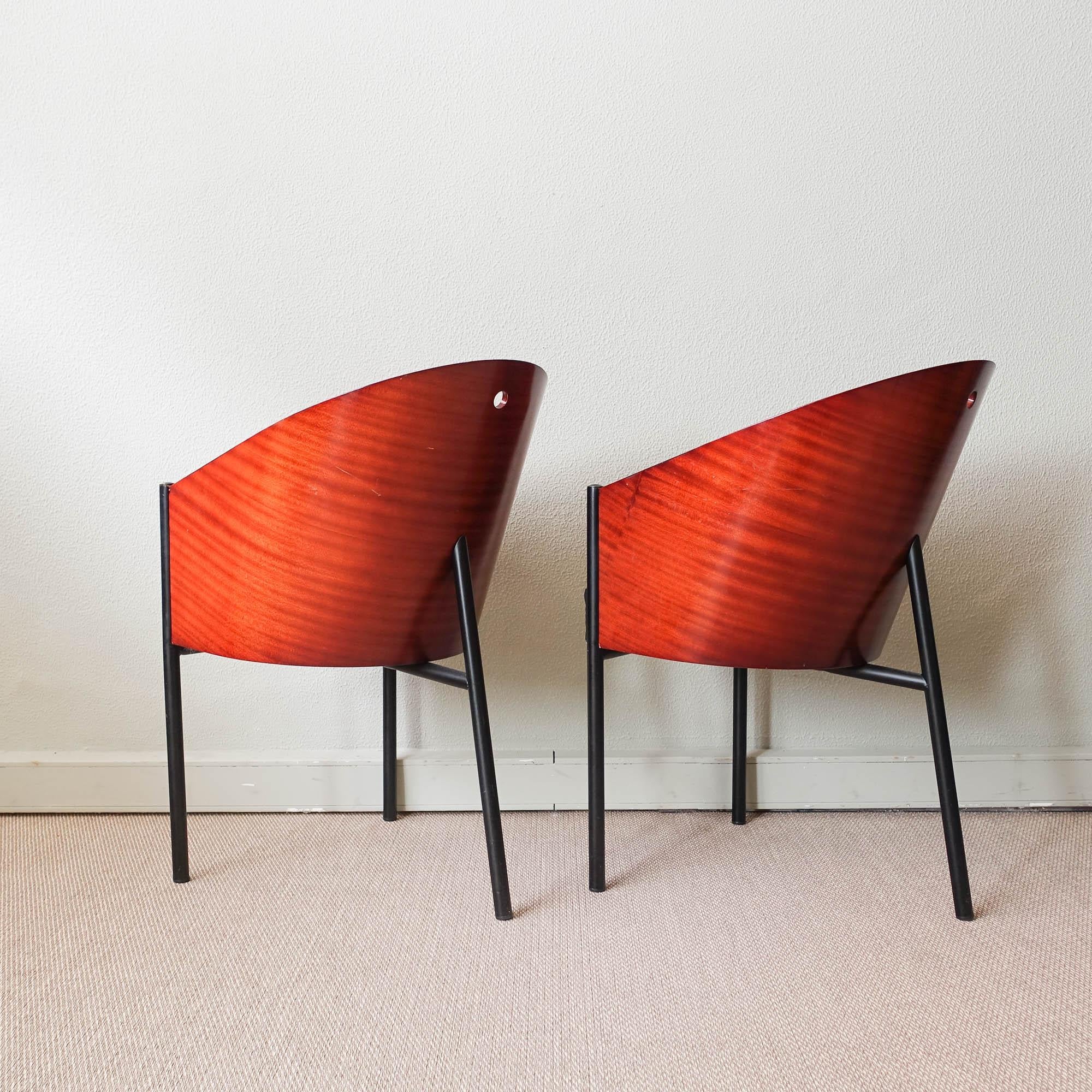Set of Six Costes Chairs by Philippe Starck for Driade, 1981 For Sale 1