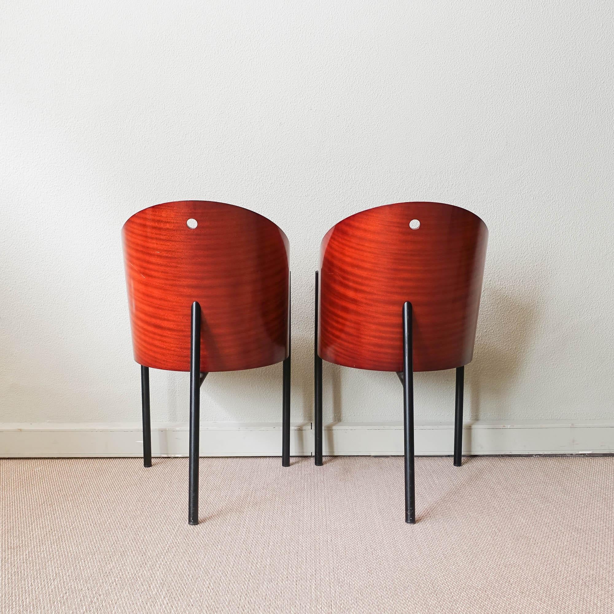 Set of Six Costes Chairs by Philippe Starck for Driade, 1981 For Sale 2