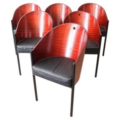 Ensemble de six chaises Costes de Philippe Starck pour Driade, 1981