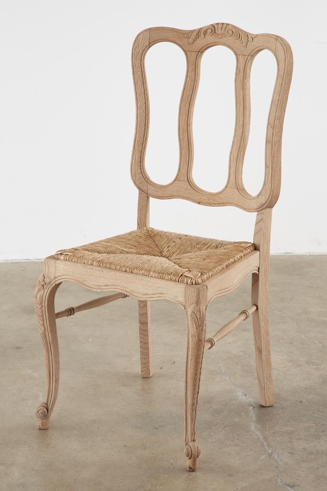 provential oak dining room chair