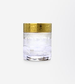 Set of Six Crystal Shot Glasses by Moser in the 'Splendid' Pattern