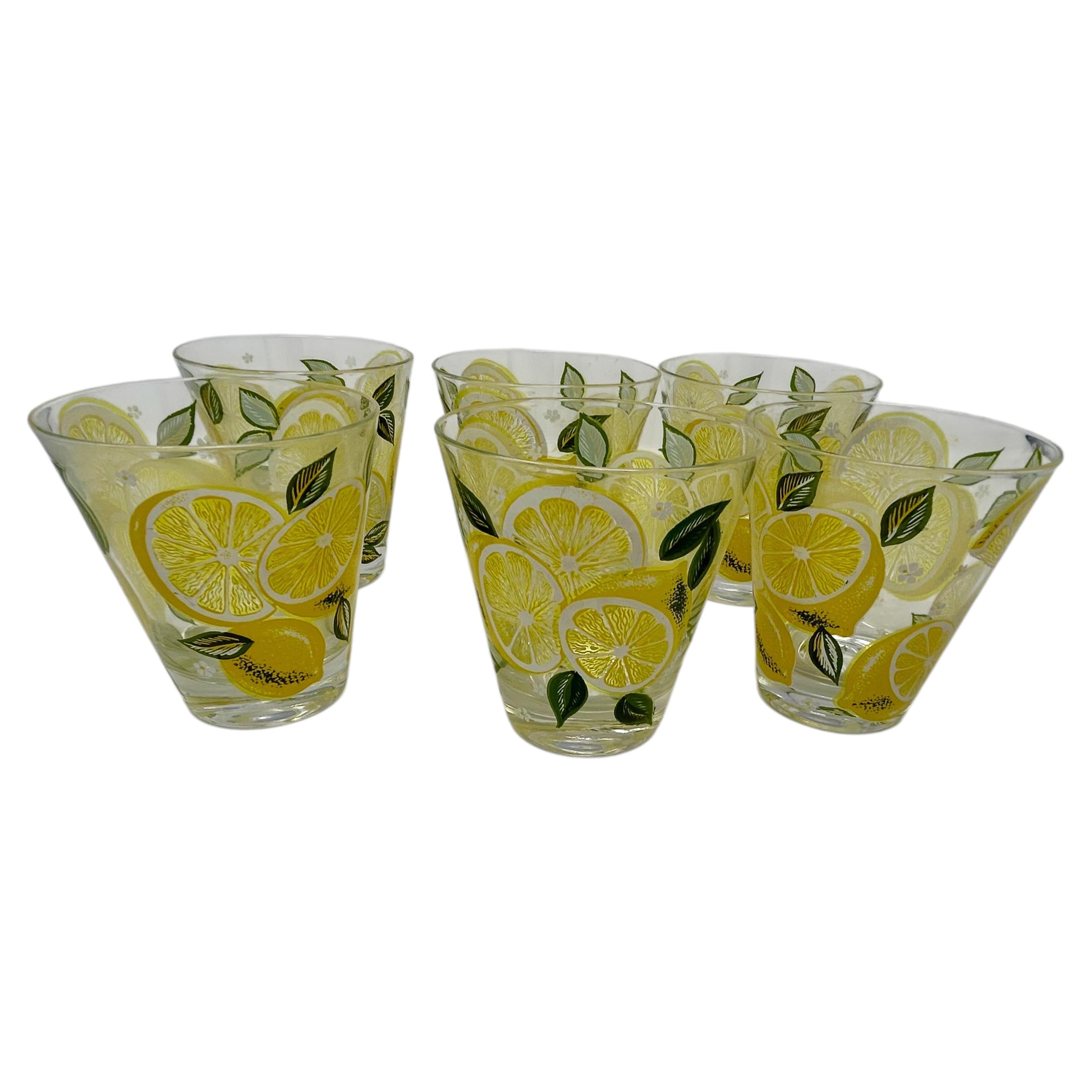 Ensemble de six verres à citron Culver Double Old Fashioned