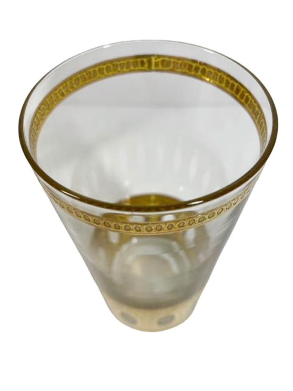 Set of 6 Culver, LTD. highball glasses in the 