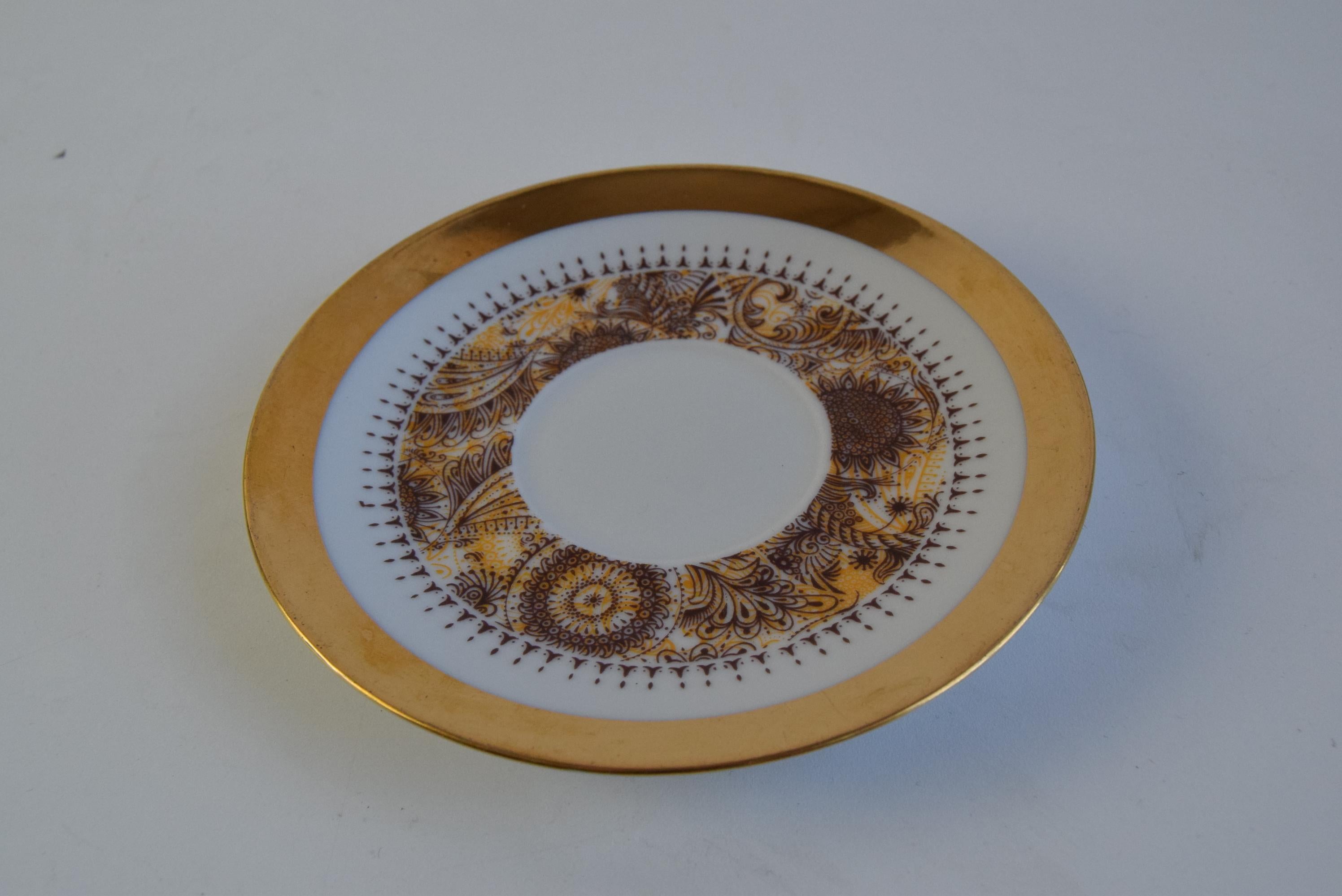 Ensemble de six tasses et soucoupes par Epiag 1950s en vente 3