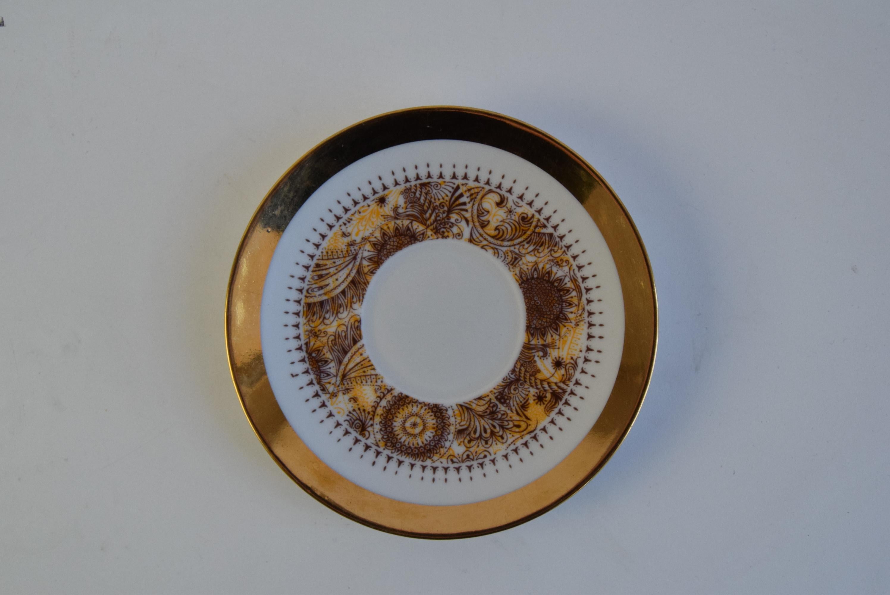 Ensemble de six tasses et soucoupes par Epiag 1950s en vente 4