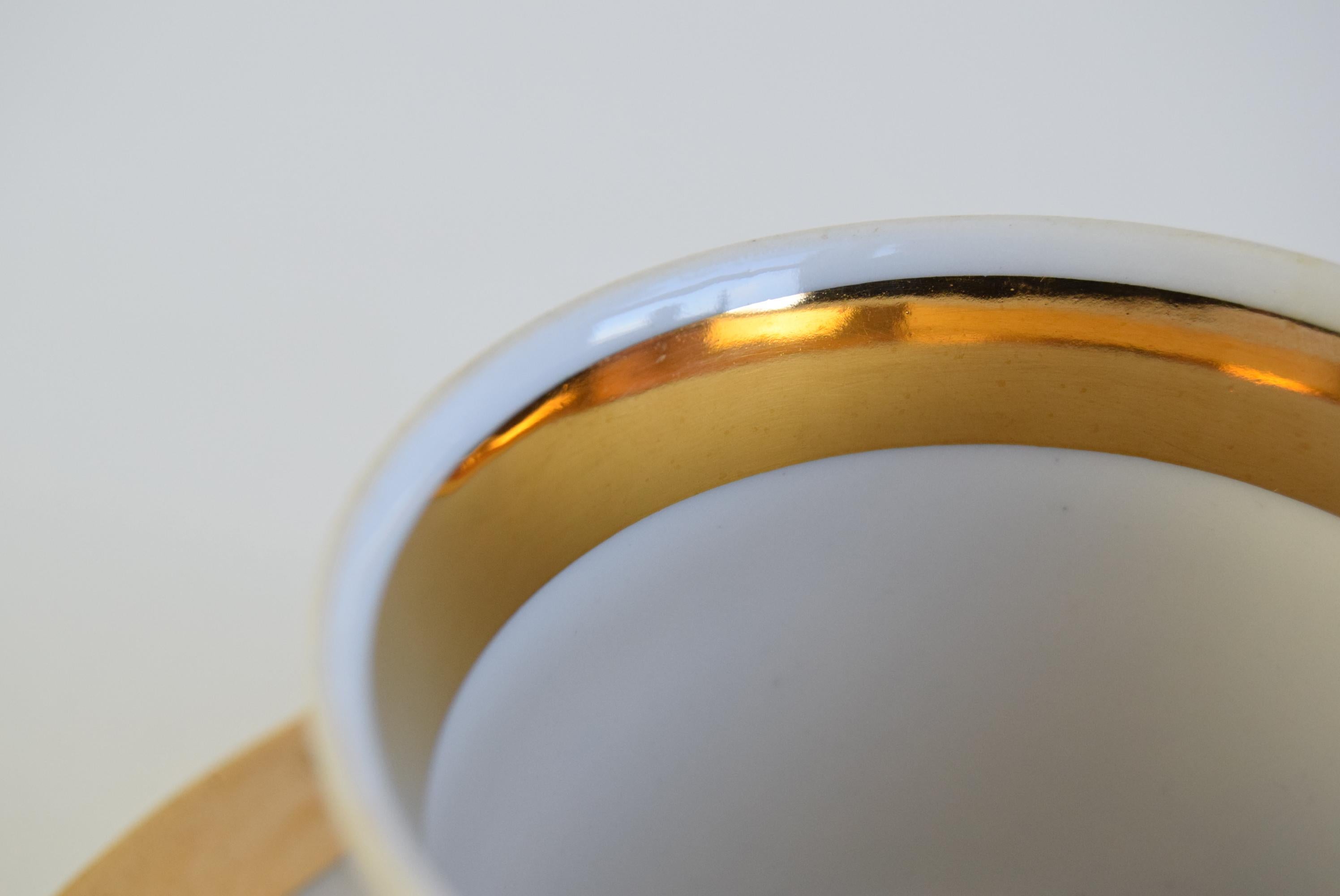 Ensemble de six tasses et soucoupes par Epiag 1950s en vente 1