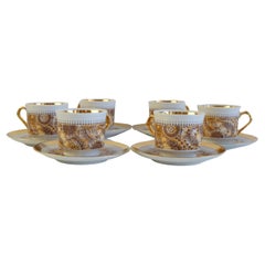 Set of six Cups and Saucers by Epiag 1950s