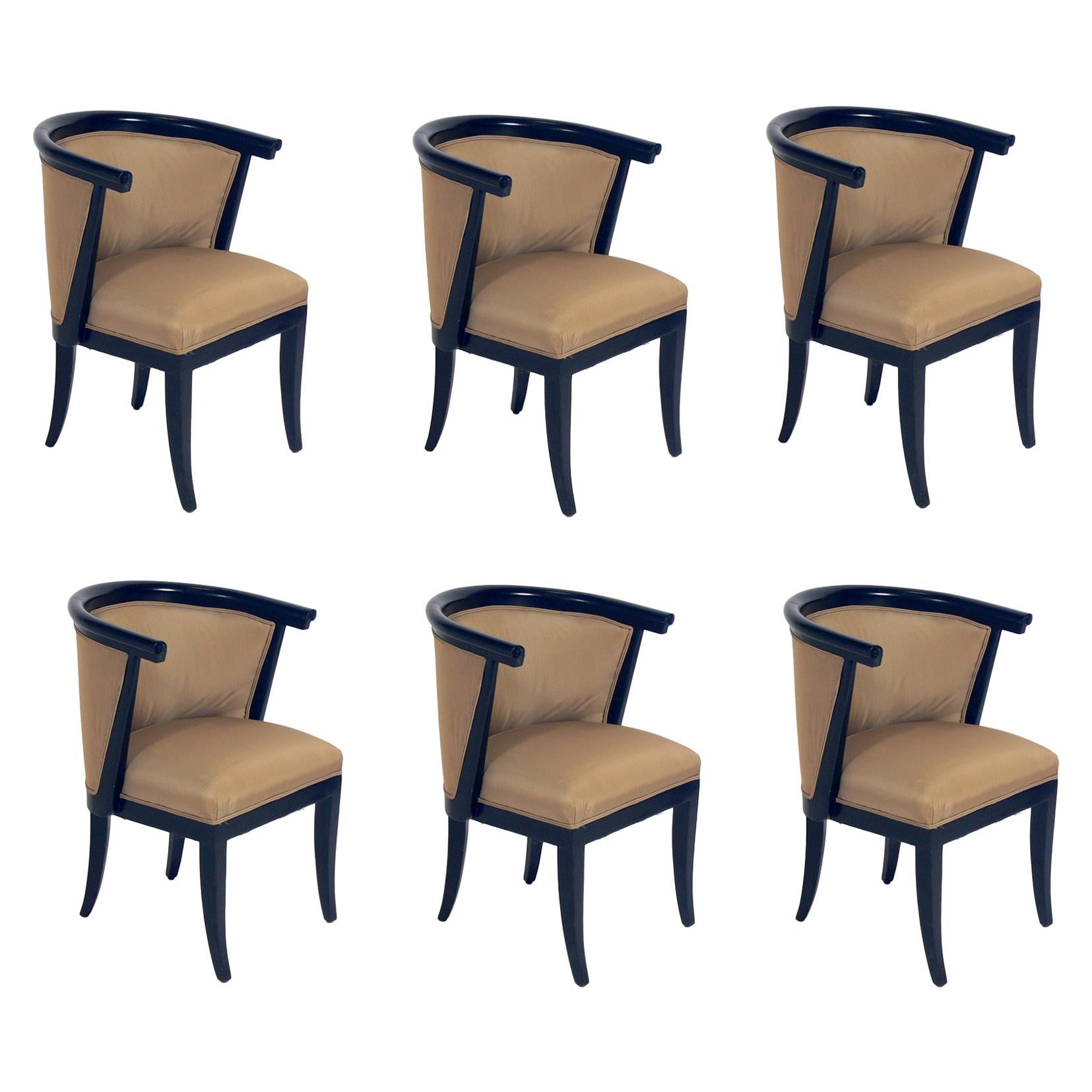 Set of Six Curvaceous Dining Chairs by RomWeber