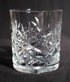 Set di sei bicchieri tagliati  Stourbridge Glass, bicchieri di cristallo per liquori