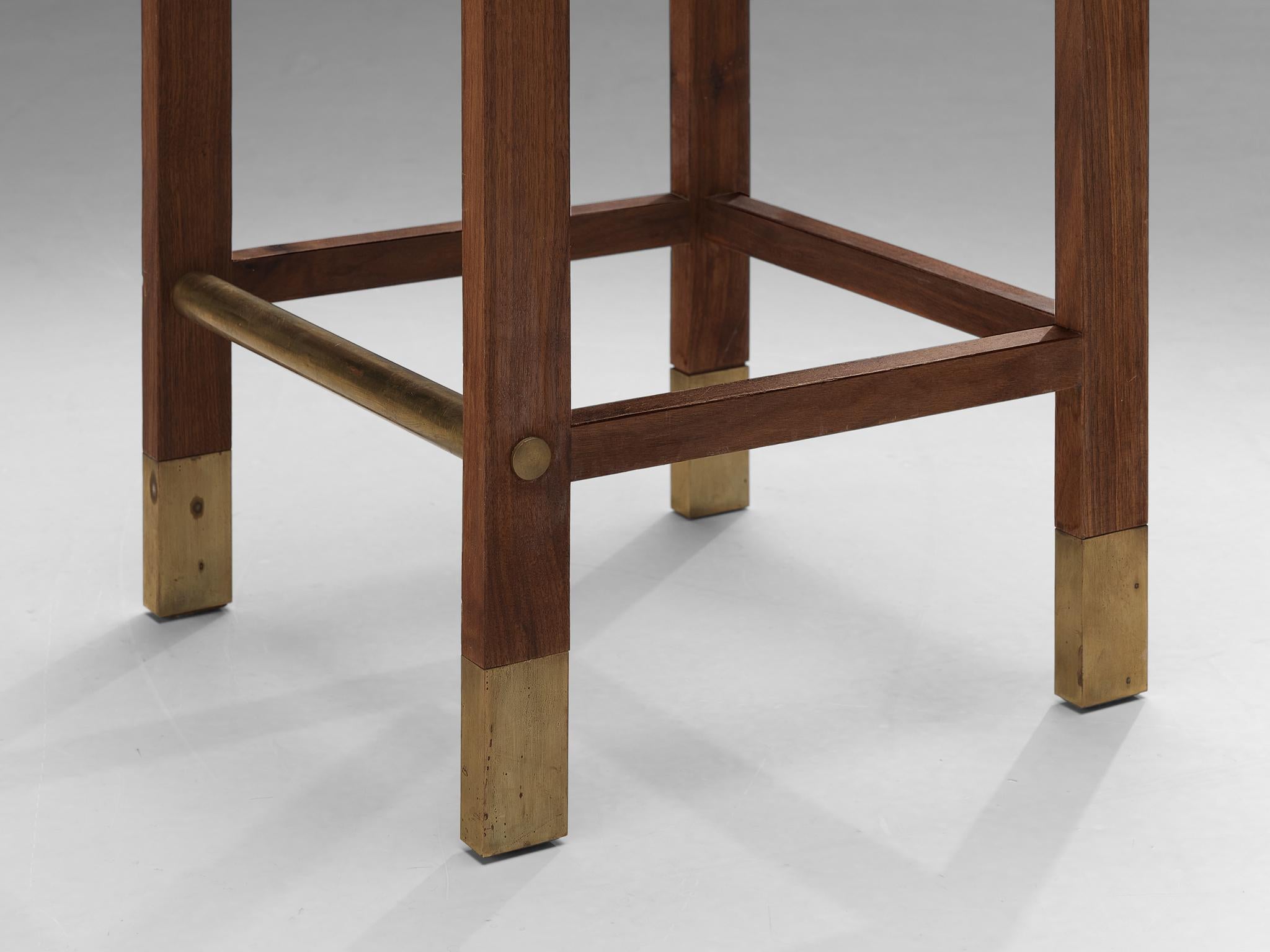 Set of Six Danish Bar Stools in Teak 4