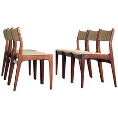 Set of Six Danish Classic Midcentury Dining Chairs in Rosewood by Uldum