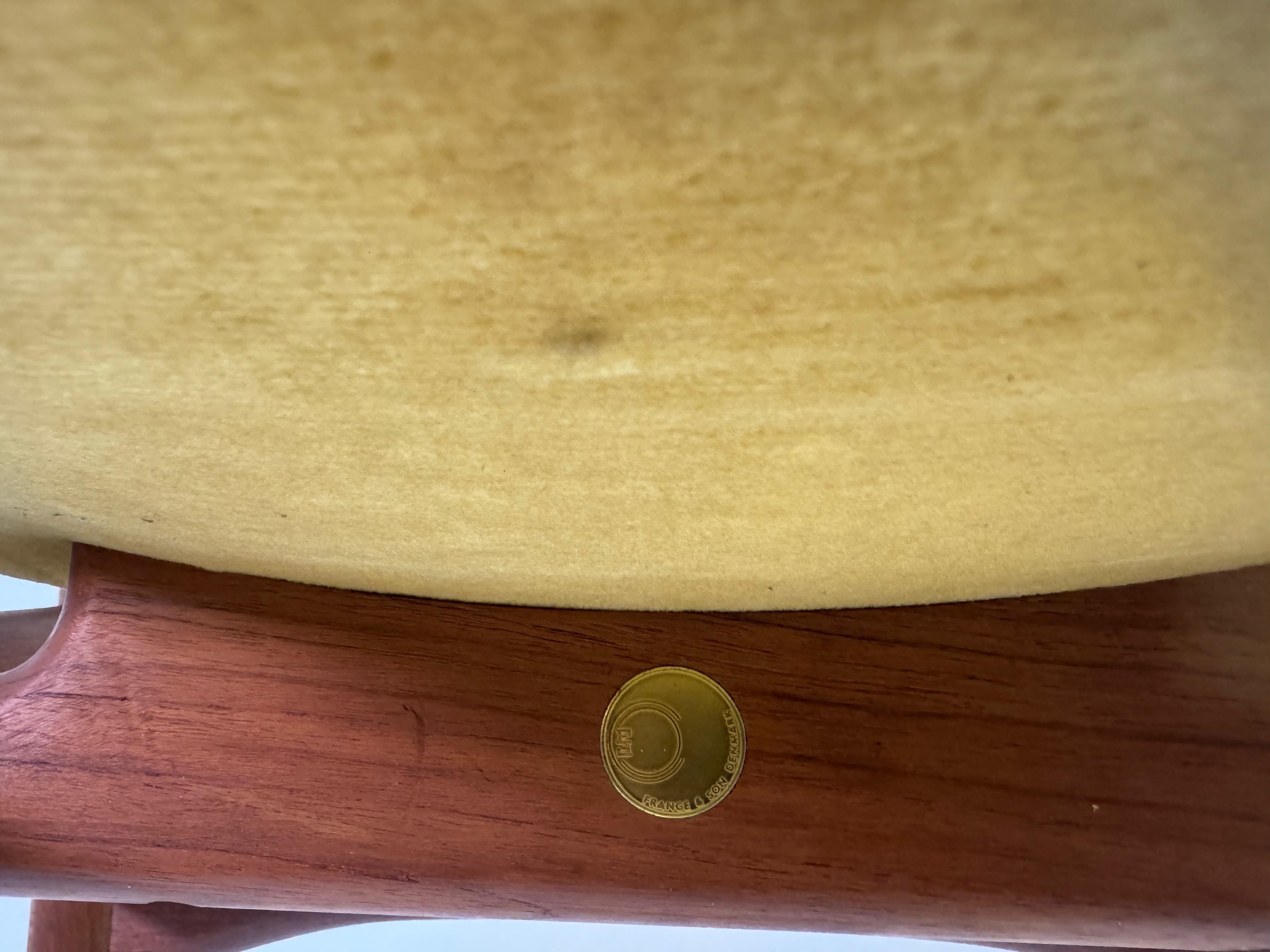 Set of Six Danish Dining Chairs by Arne Vodder for France and Daverkosen, 1960s im Angebot 4