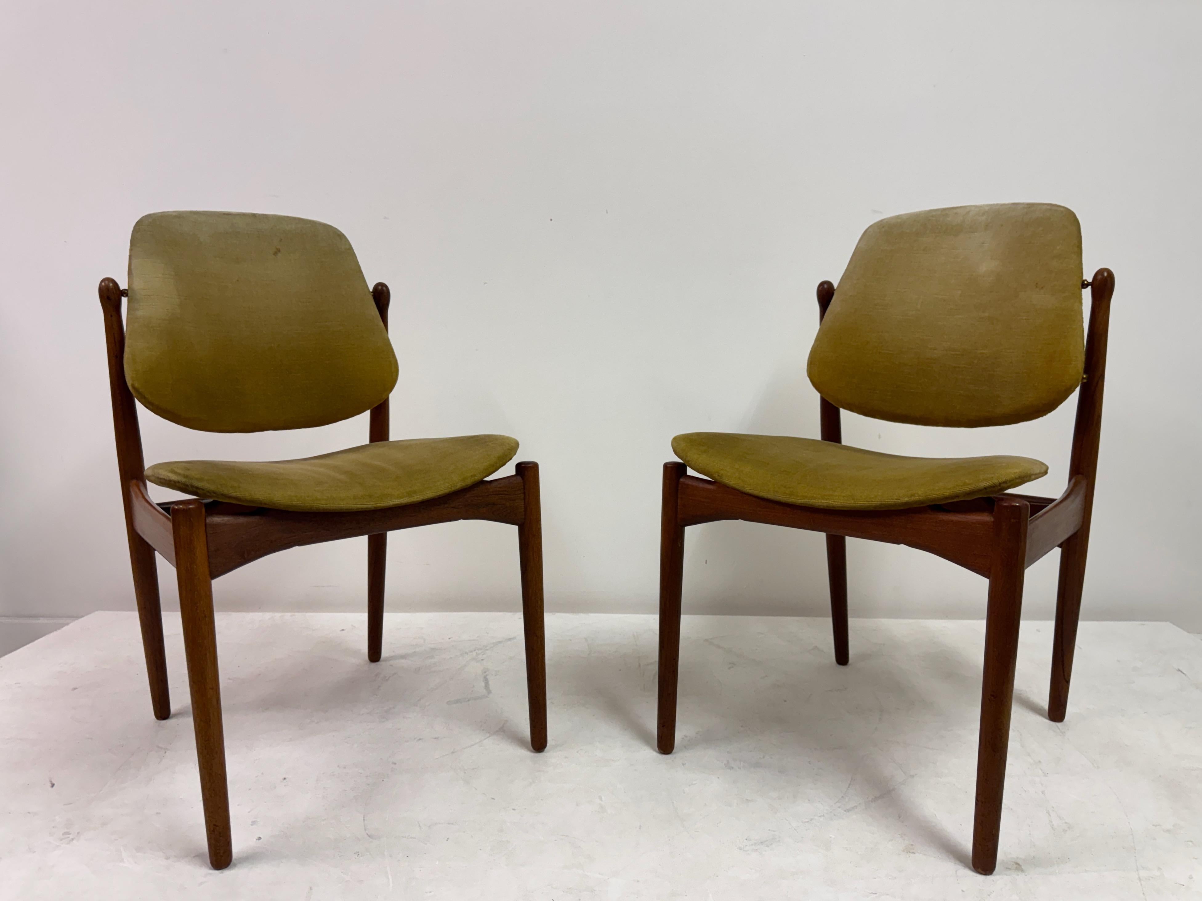 Set of Six Danish Dining Chairs by Arne Vodder for France and Daverkosen, 1960s im Angebot 5