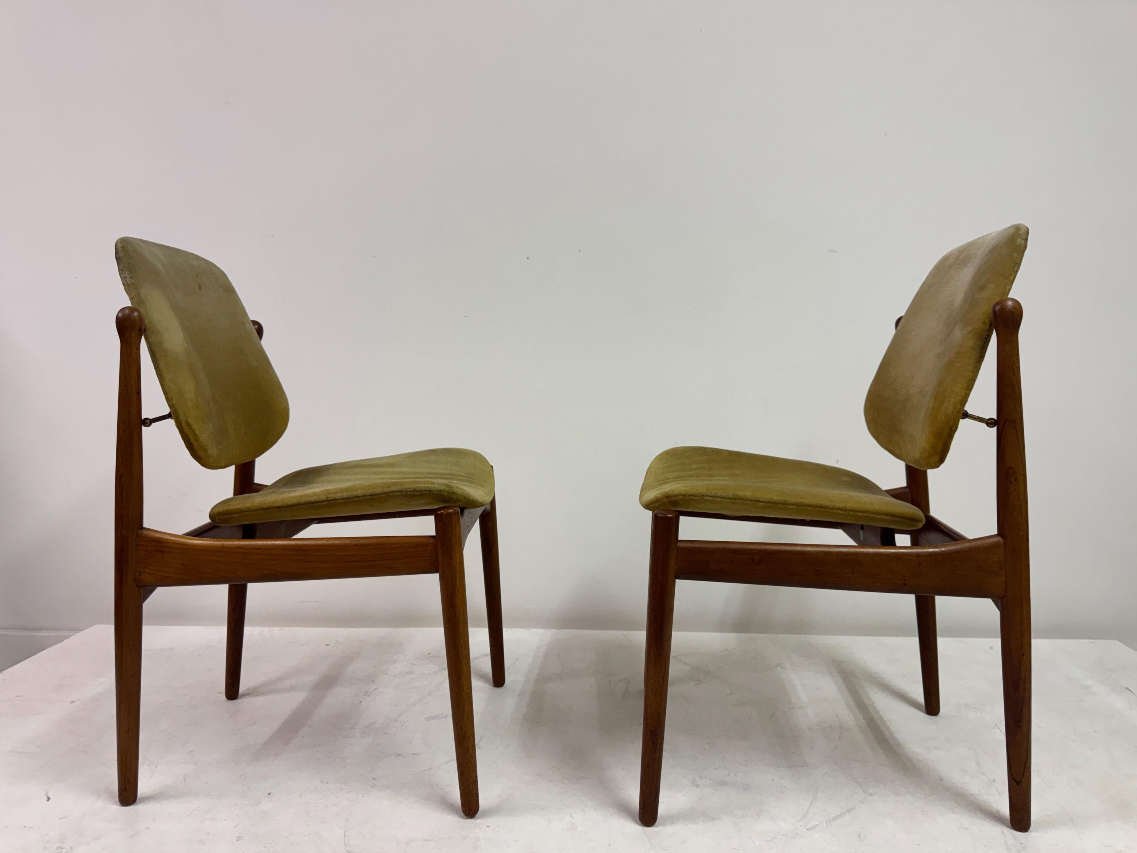 Set of Six Danish Dining Chairs by Arne Vodder for France and Daverkosen, 1960s im Angebot 6