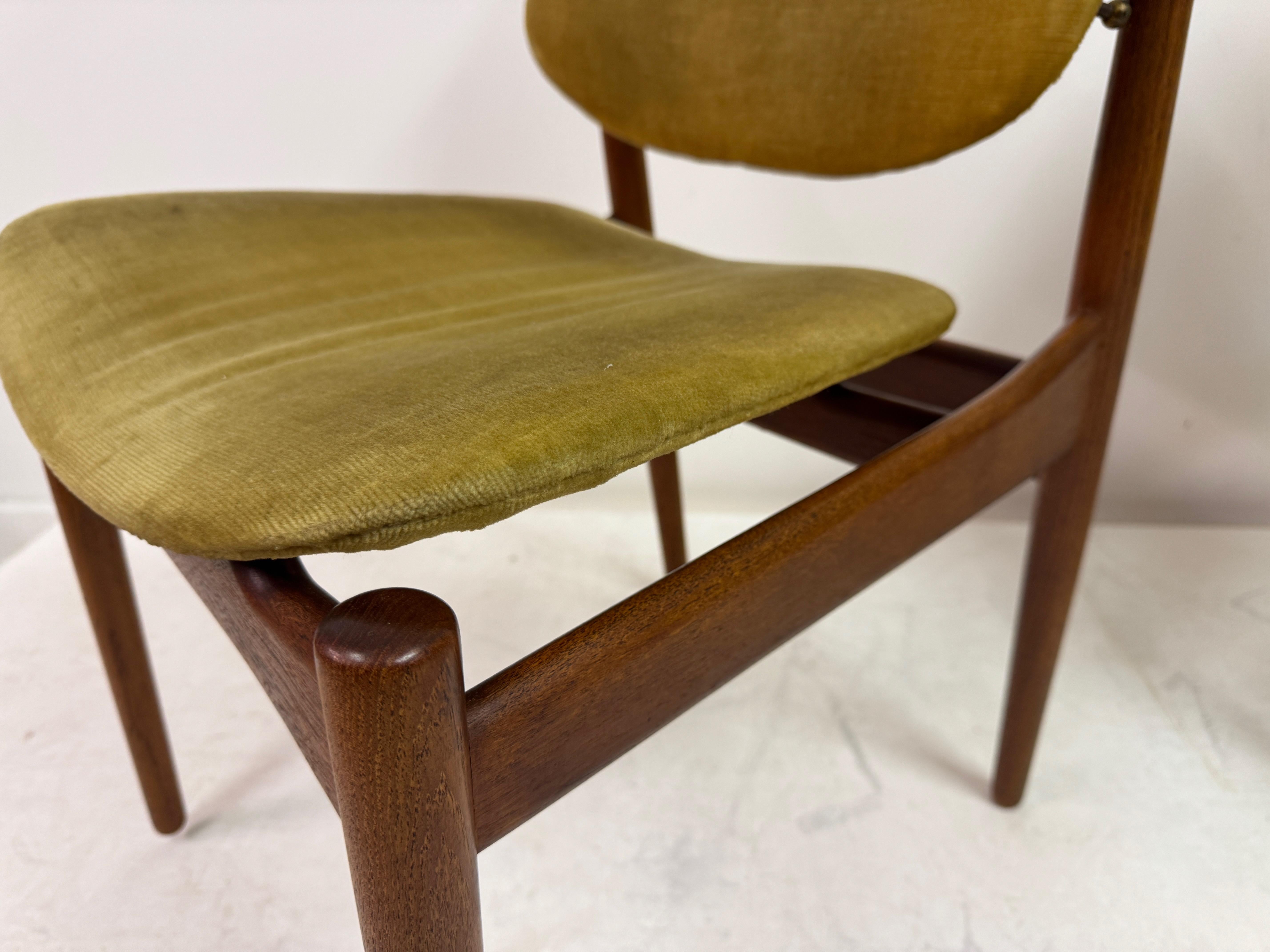 Set of Six Danish Dining Chairs by Arne Vodder for France and Daverkosen, 1960s im Angebot 10