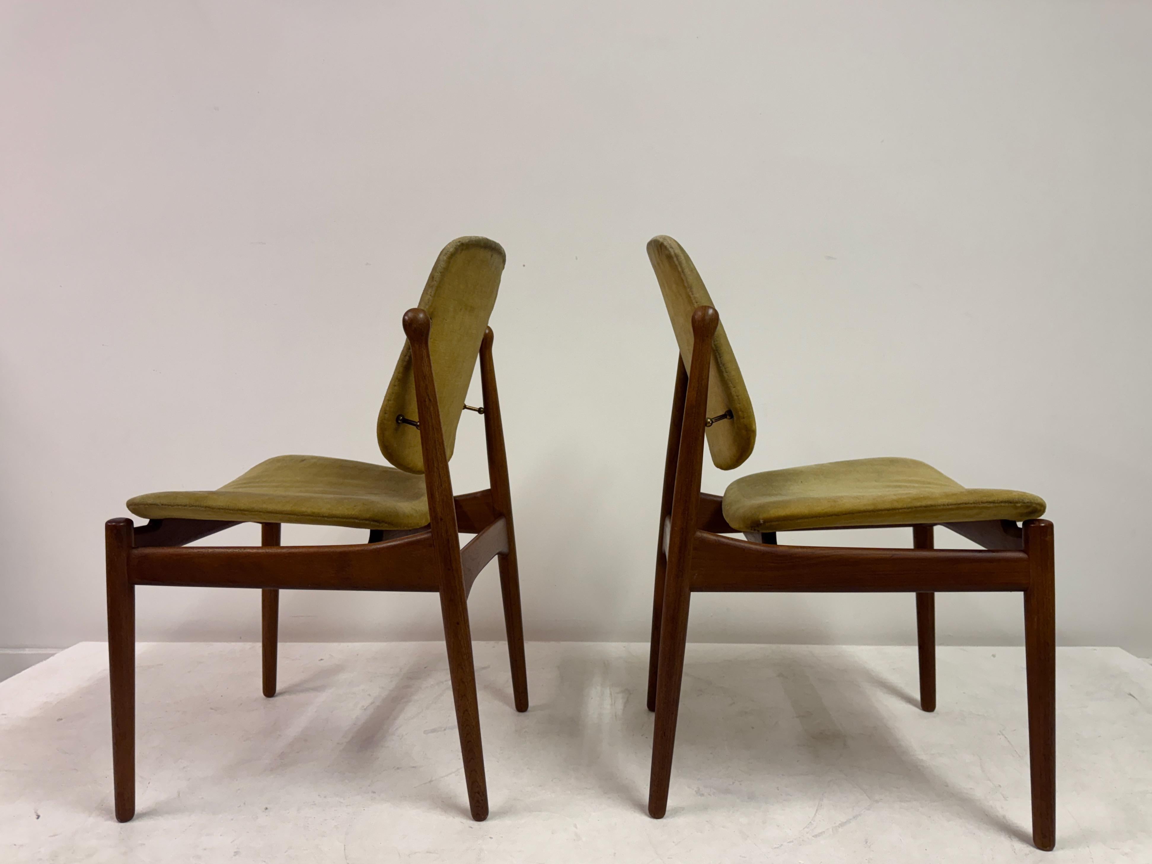 Set of Six Danish Dining Chairs by Arne Vodder for France and Daverkosen, 1960s im Angebot 11