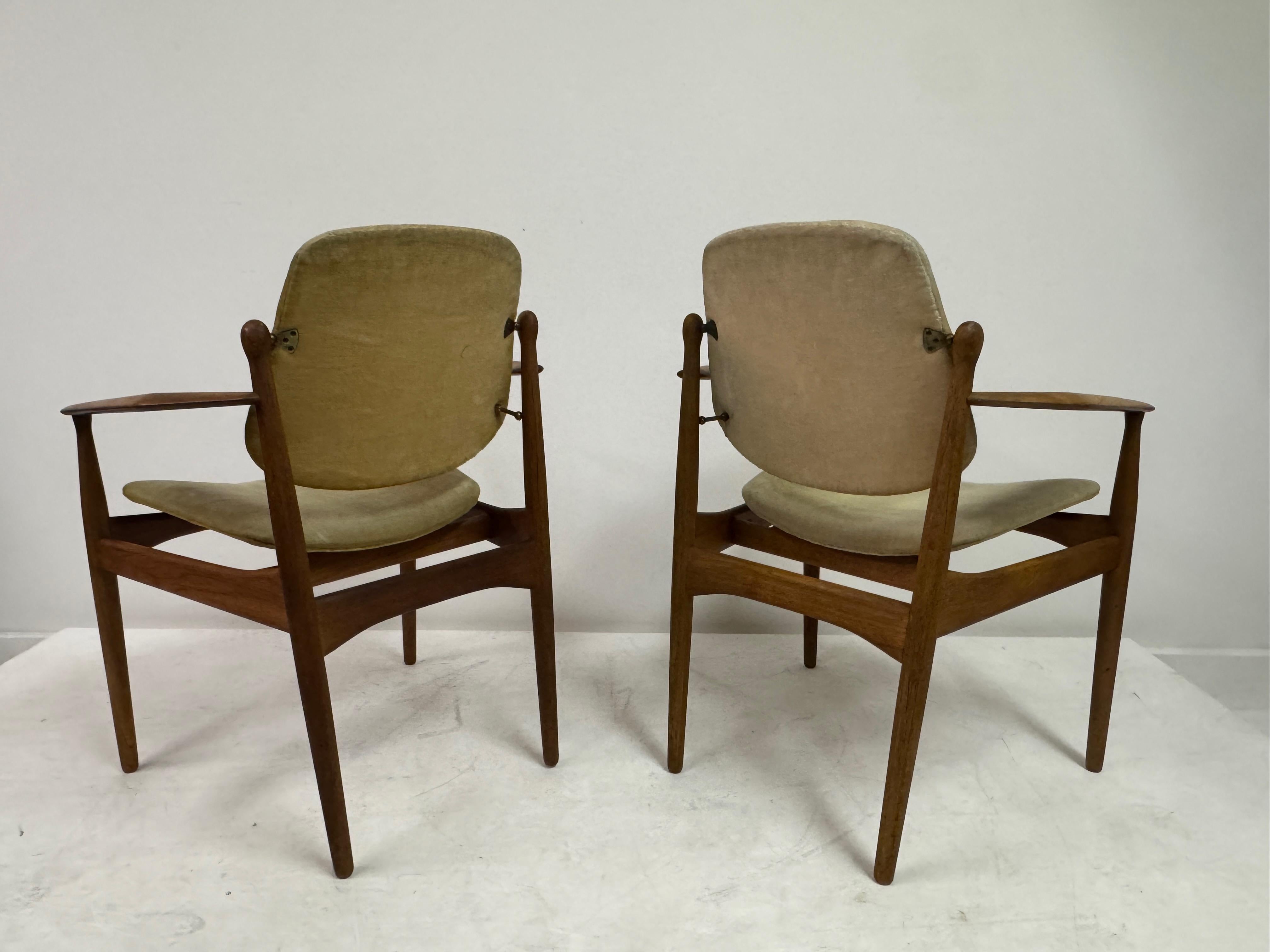 Set of Six Danish Dining Chairs by Arne Vodder for France and Daverkosen, 1960s (Teakholz) im Angebot