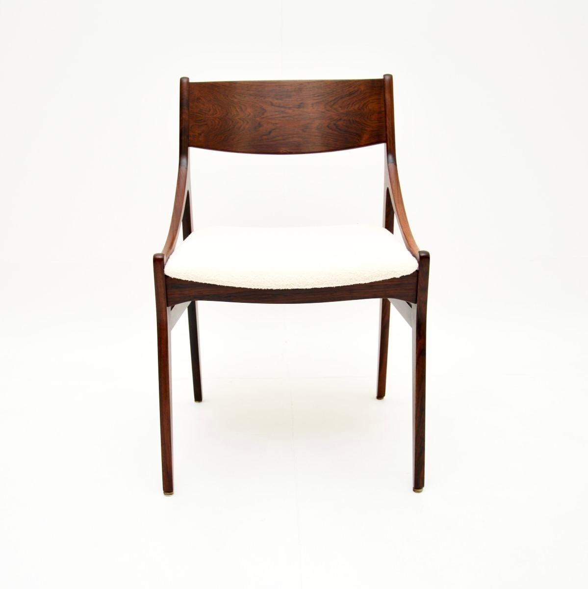 Mid-20th Century Set of Six Danish Dining Chairs by H. Vestervig Eriksen For Sale