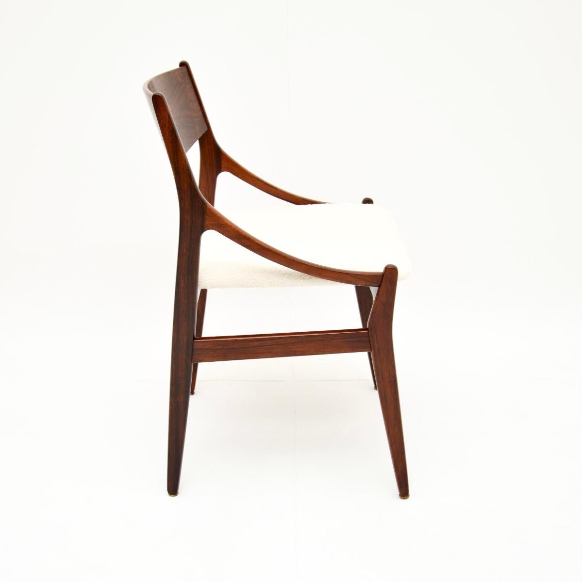 Bouclé Set of Six Danish Dining Chairs by H. Vestervig Eriksen For Sale