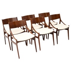 Retro Set of Six Danish Dining Chairs by H. Vestervig Eriksen