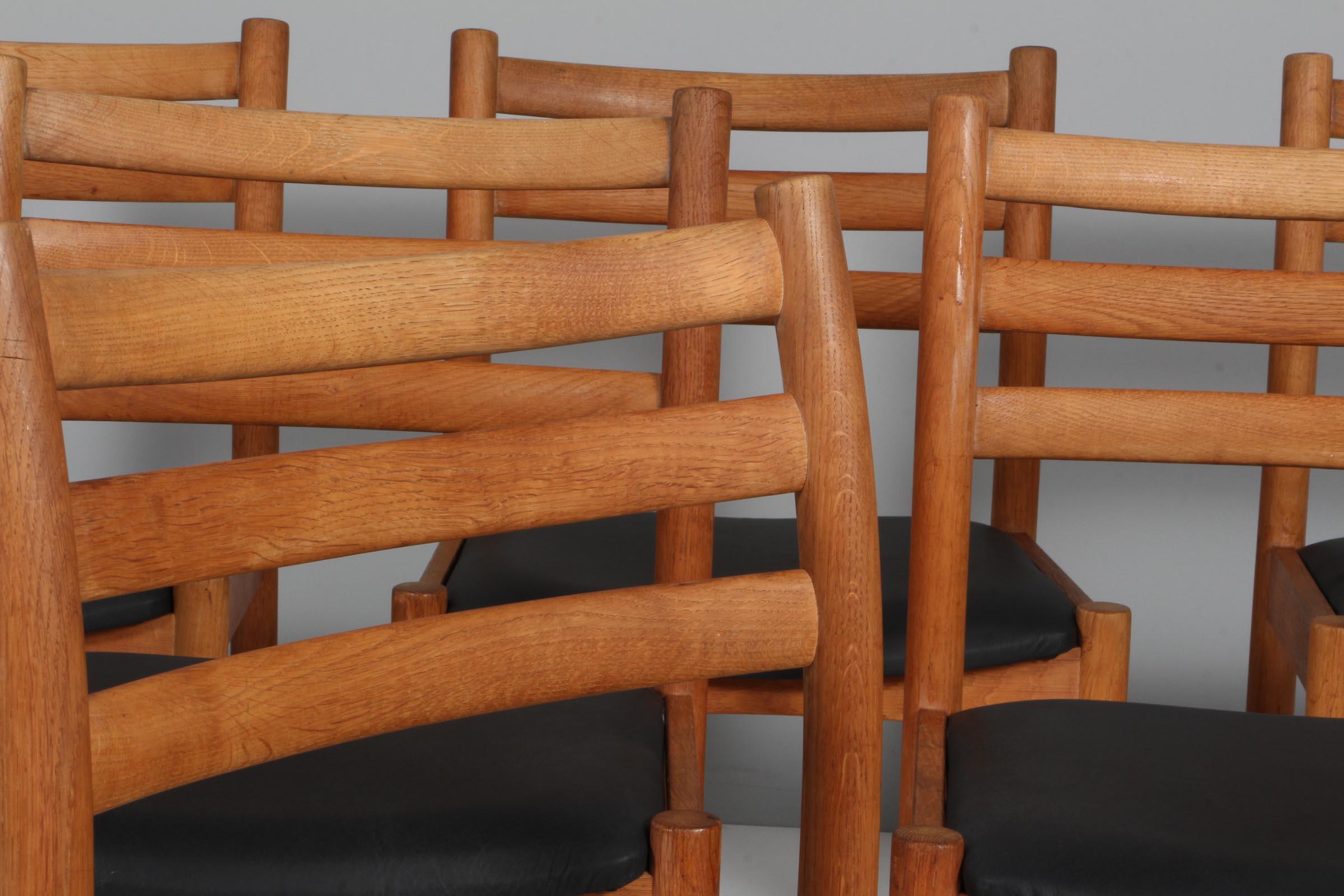 Mid-20th Century Set of six Danish Dining Chairs by Poul Volther for Sorø Stolefabrik, Model 350
