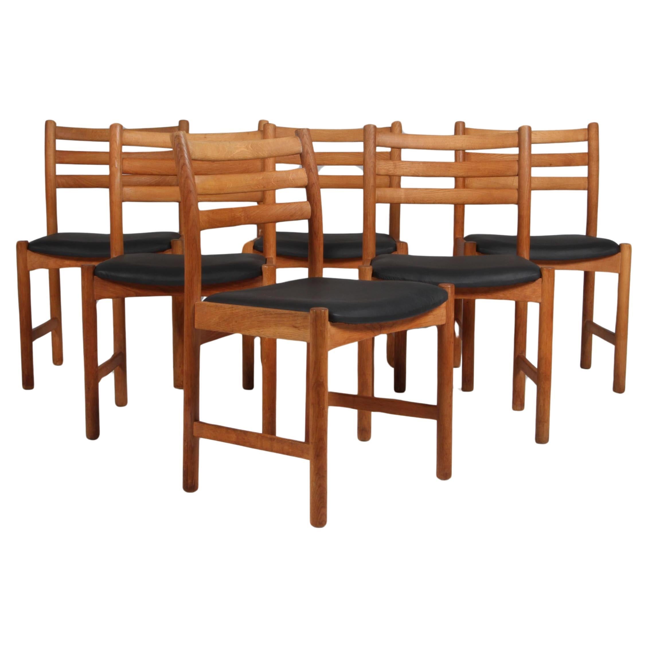 Set of six Danish Dining Chairs by Poul Volther for Sorø Stolefabrik, Model 350