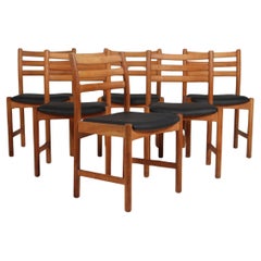 Ensemble de six chaises de salle à manger danoises par Poul Volther pour Sorø Stolefabrik, modèle 350