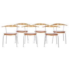 Set of Six Danish Dining Chairs Designed by Hans Wegner