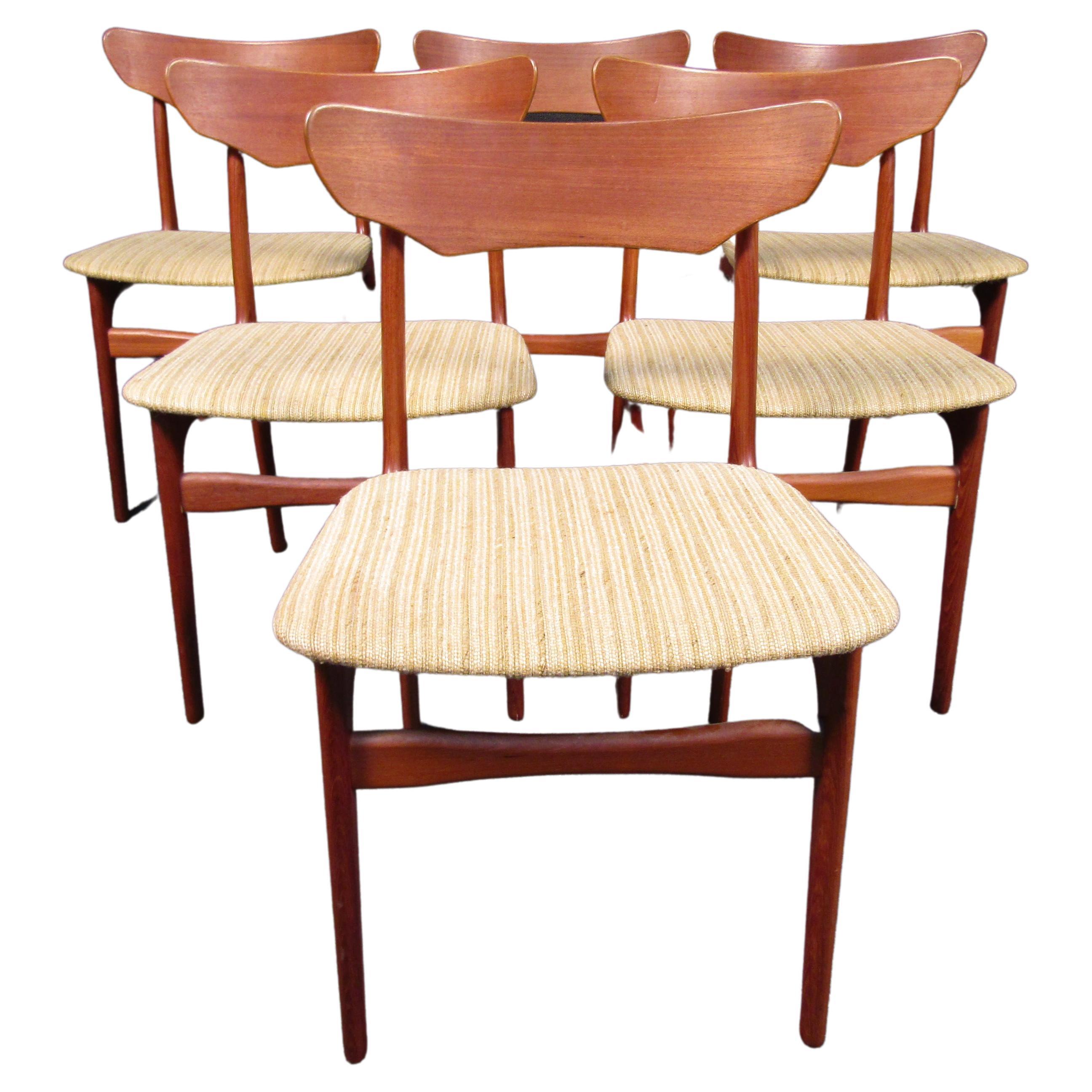 Ensemble de six chaises de salle à manger danoises