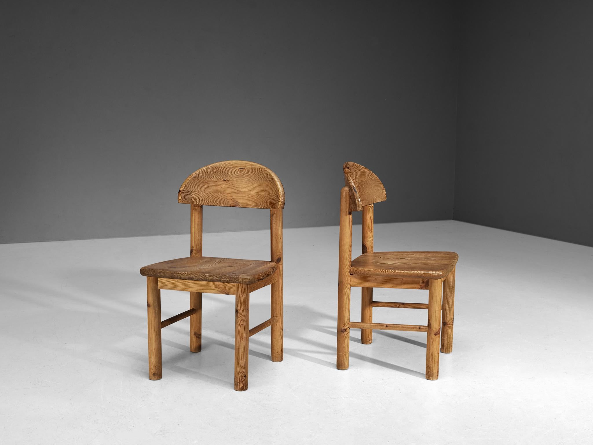 Set of Six Danish Dining Chairs in Solid Pine 2
