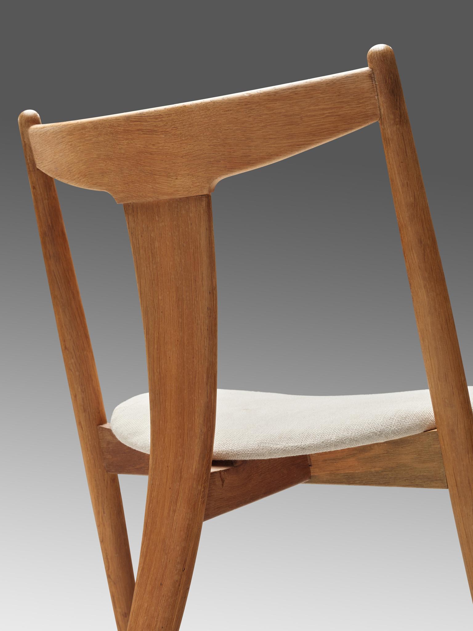 Set of Six Danish Dining Chairs in Teak and Oak 2